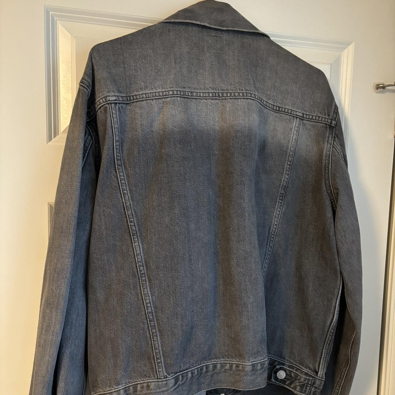 Large Gap Gray Jean Jacket. Amazing Condition, - Depop