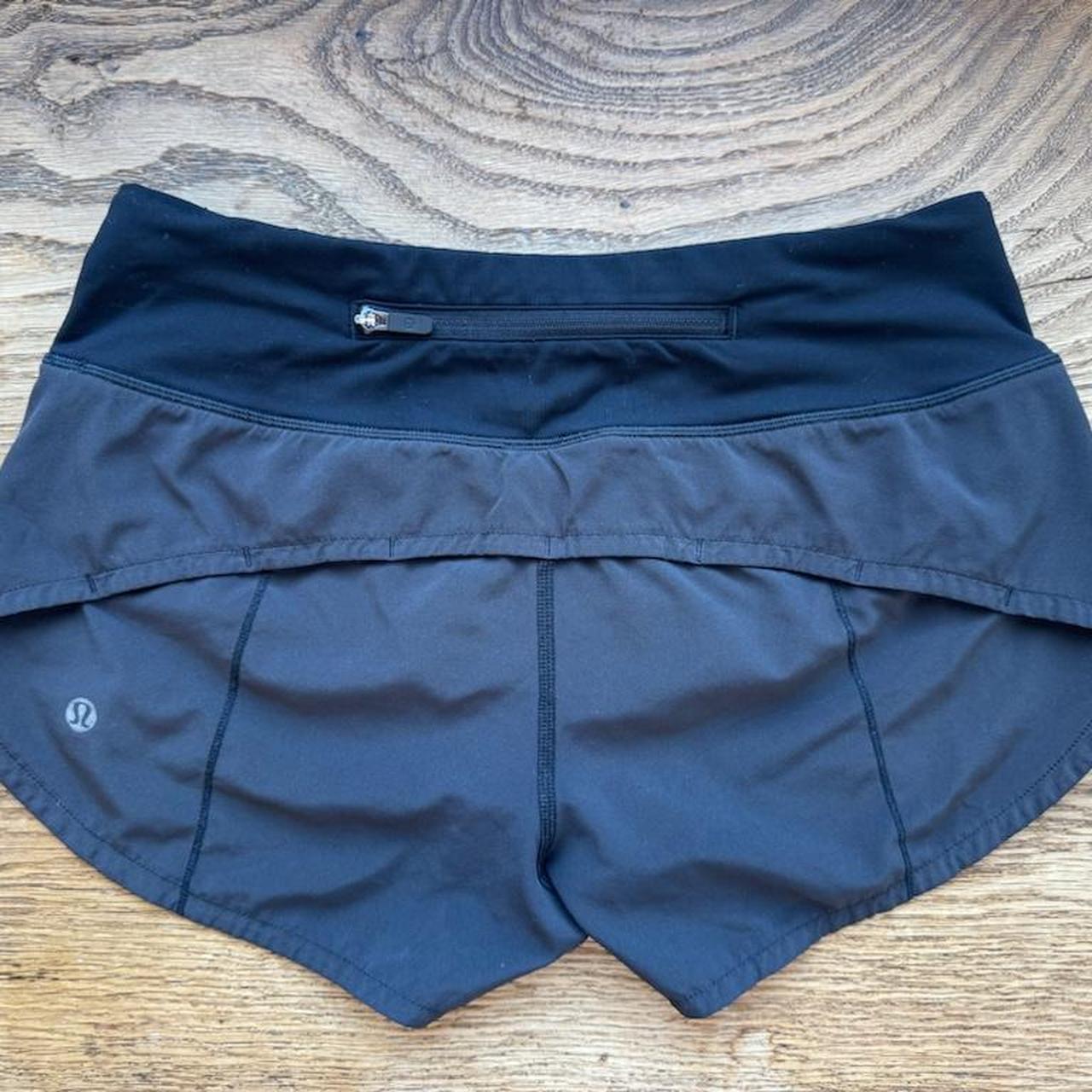 Black lululemon shorts size 2. #lululemon - Depop