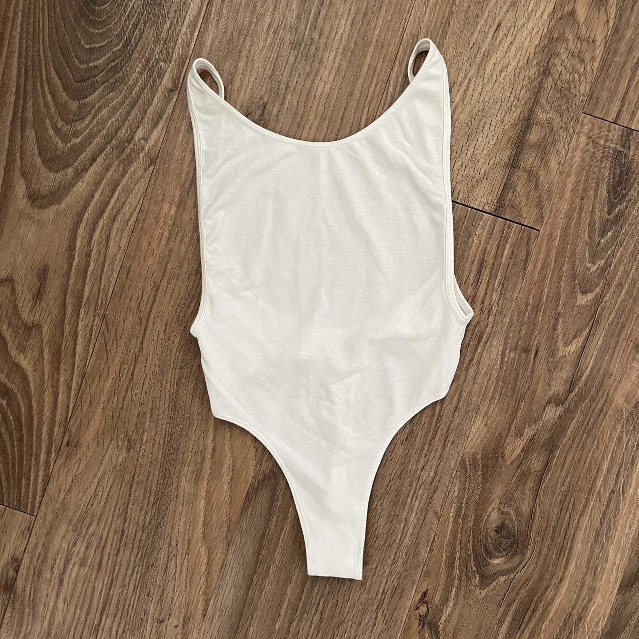 American Apparel deep cut backless bodysuit 💌 Size - Depop