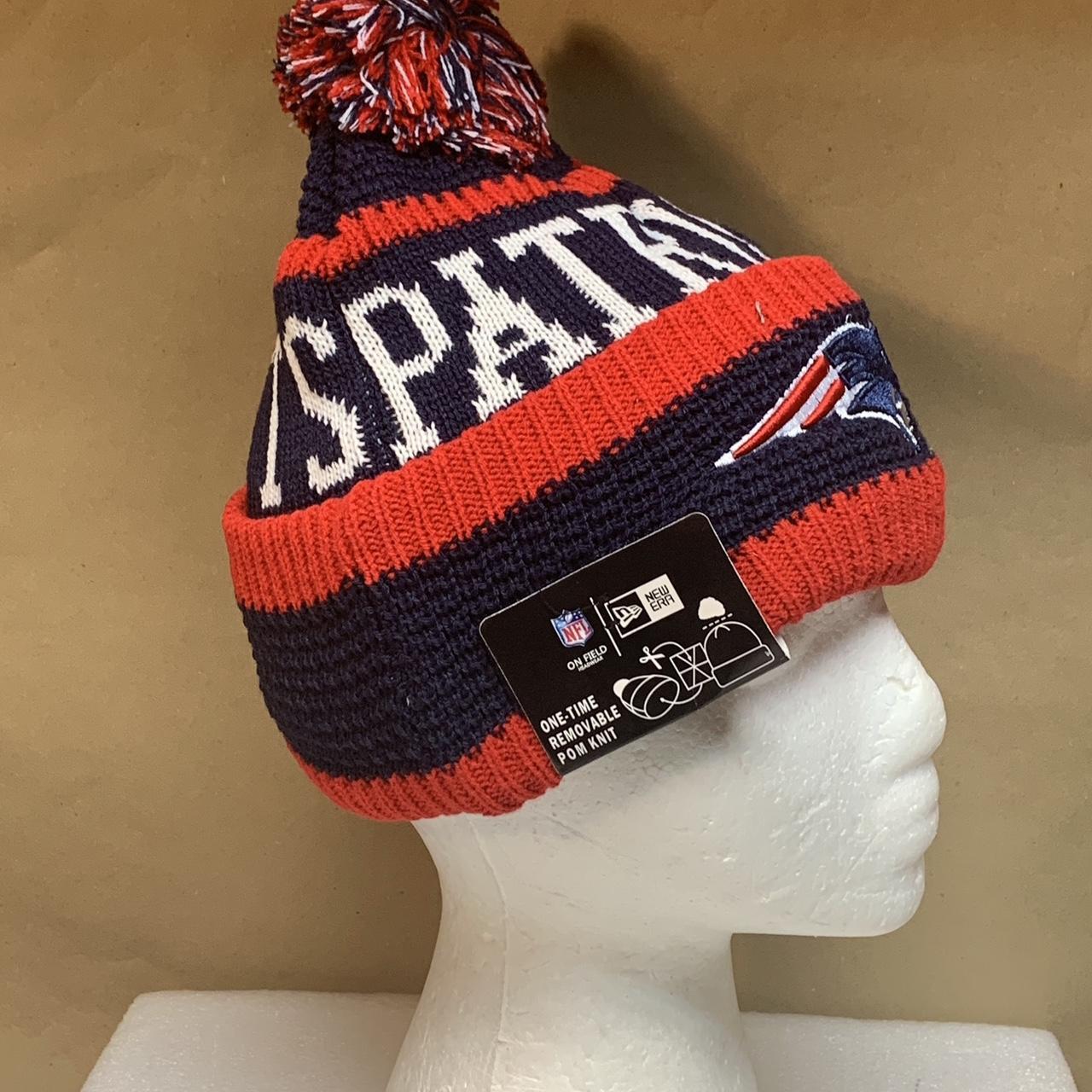 Lot of 3 - New England Patriots Winter Pom Hat 2 are - Depop