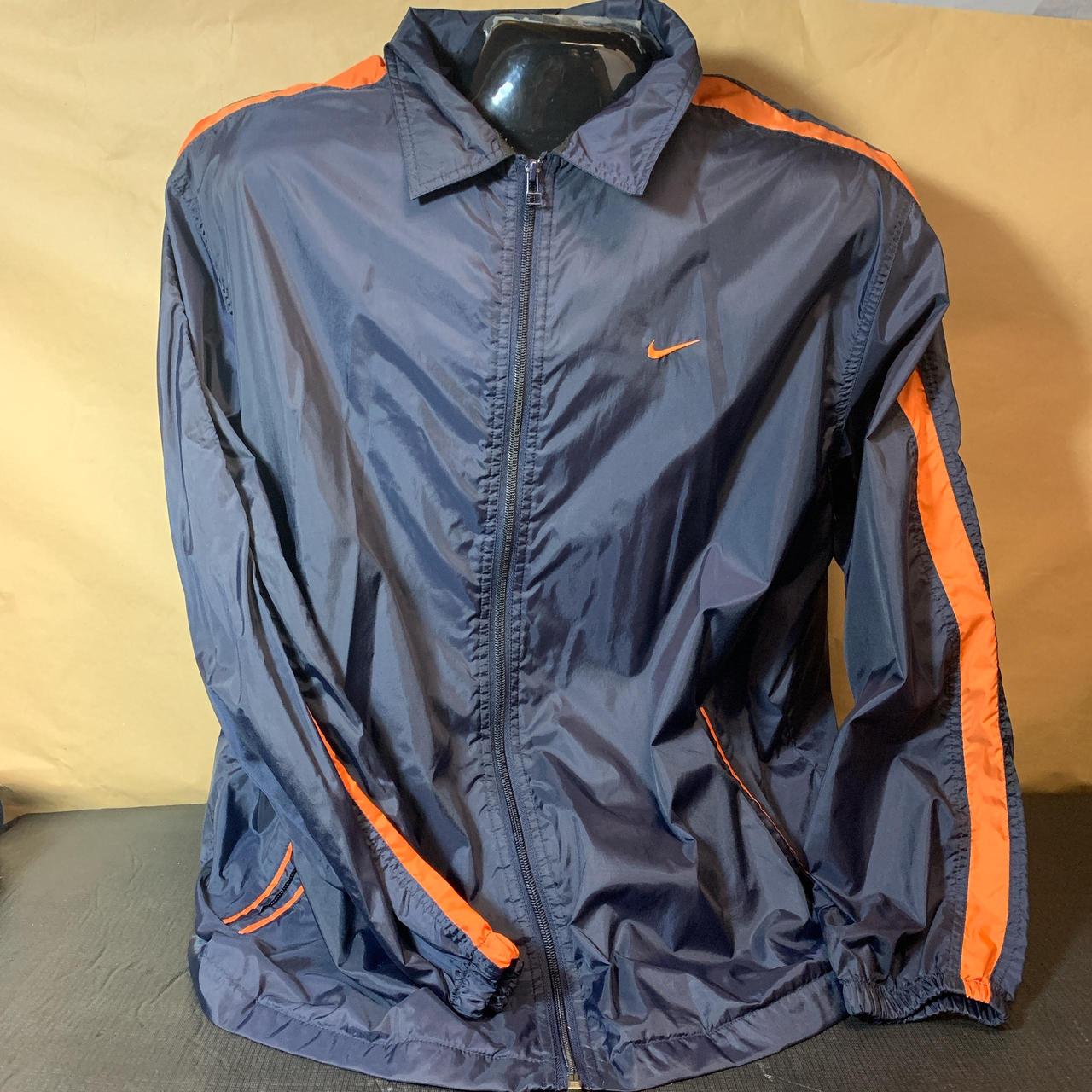 Nike navy and orange windbreaker jacket Nike Large