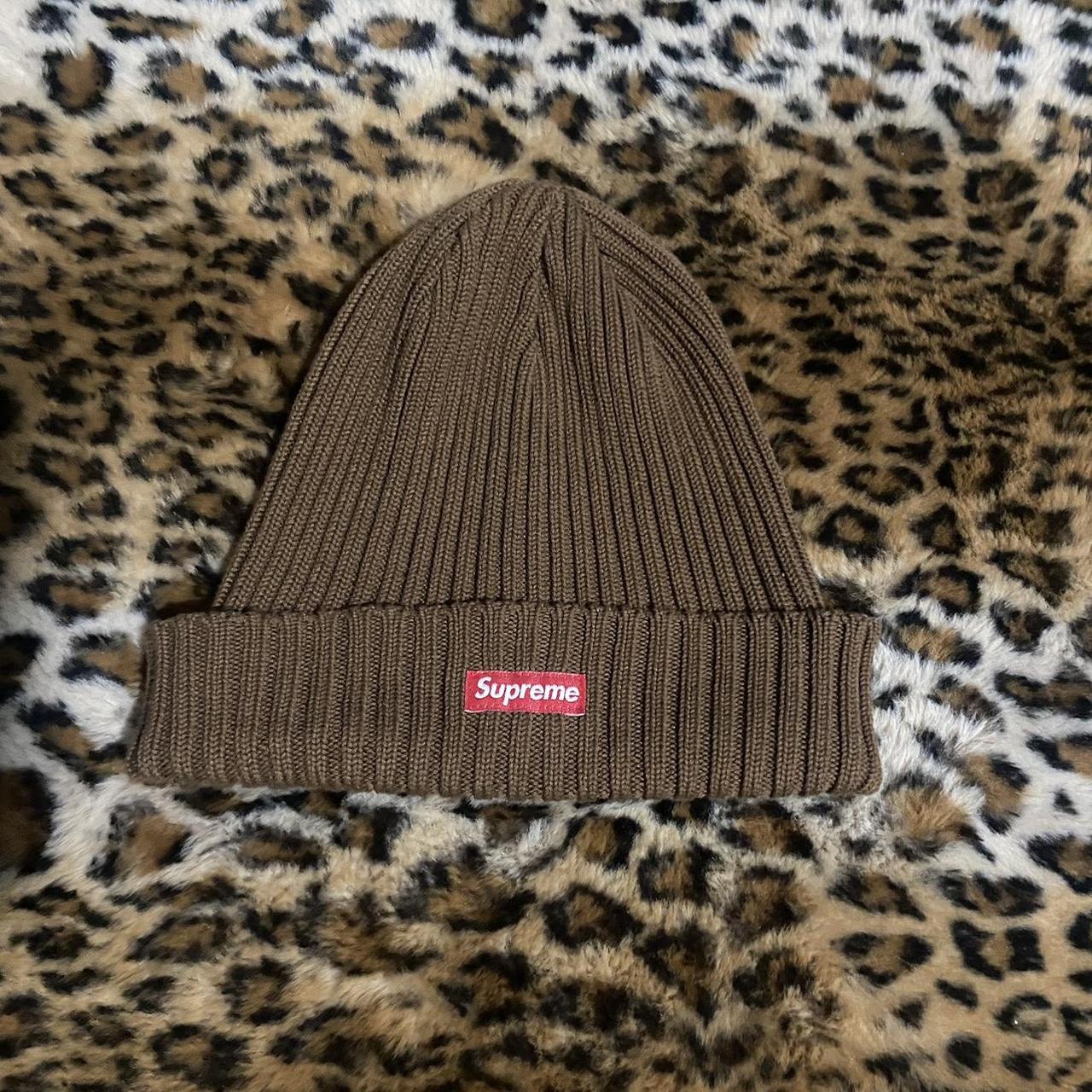 Supreme Overdyed Beanie - Brown. Lightly stretched! 🤟🏽 - Depop