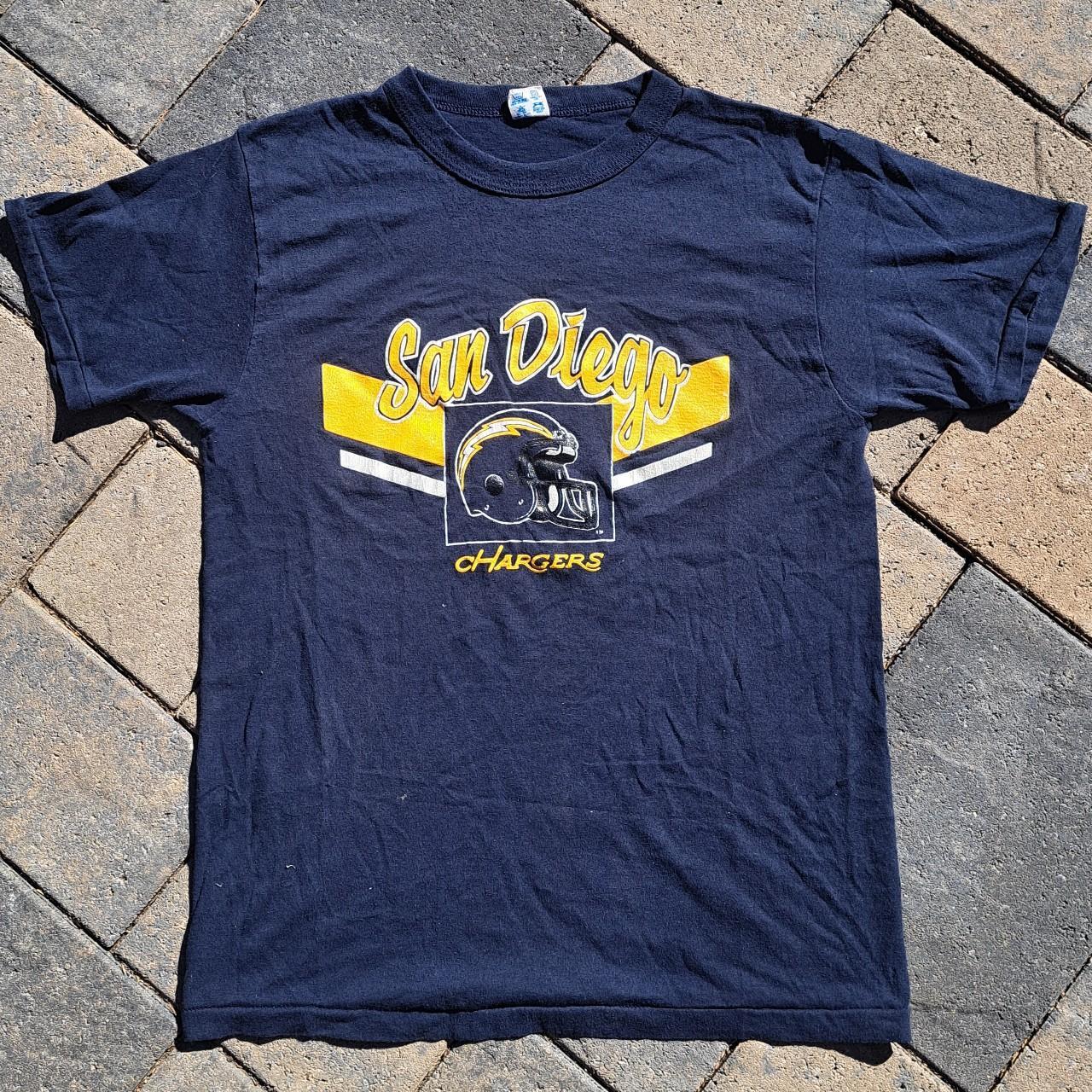 Vintage San Diego Chargers Tee - Depop