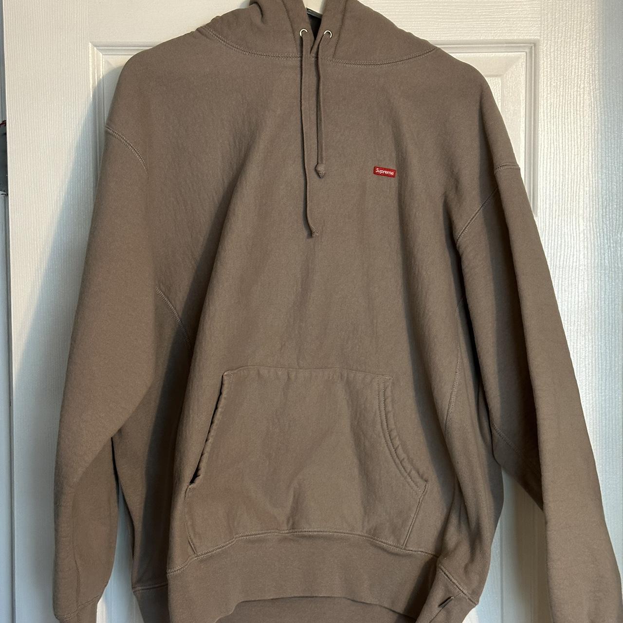 Supreme Grey Small Box Hooded Sweatshirt FW22 100%... - Depop