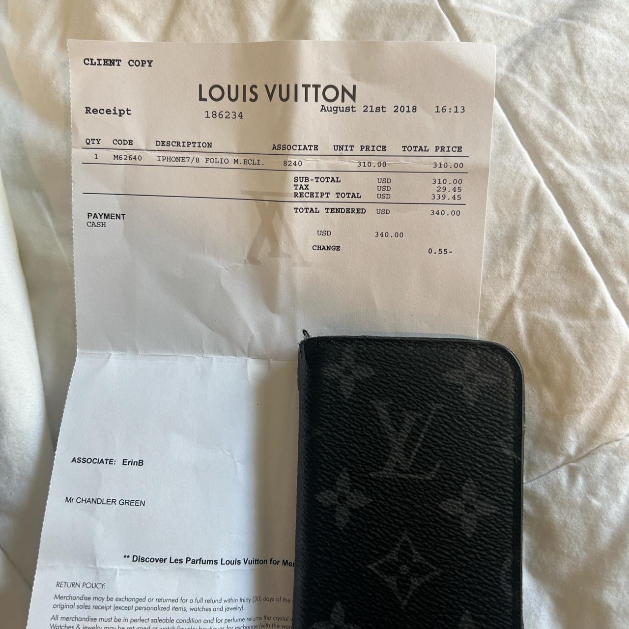 Louis Vuitton Case Monogram Print For iPhone 8+ - Depop