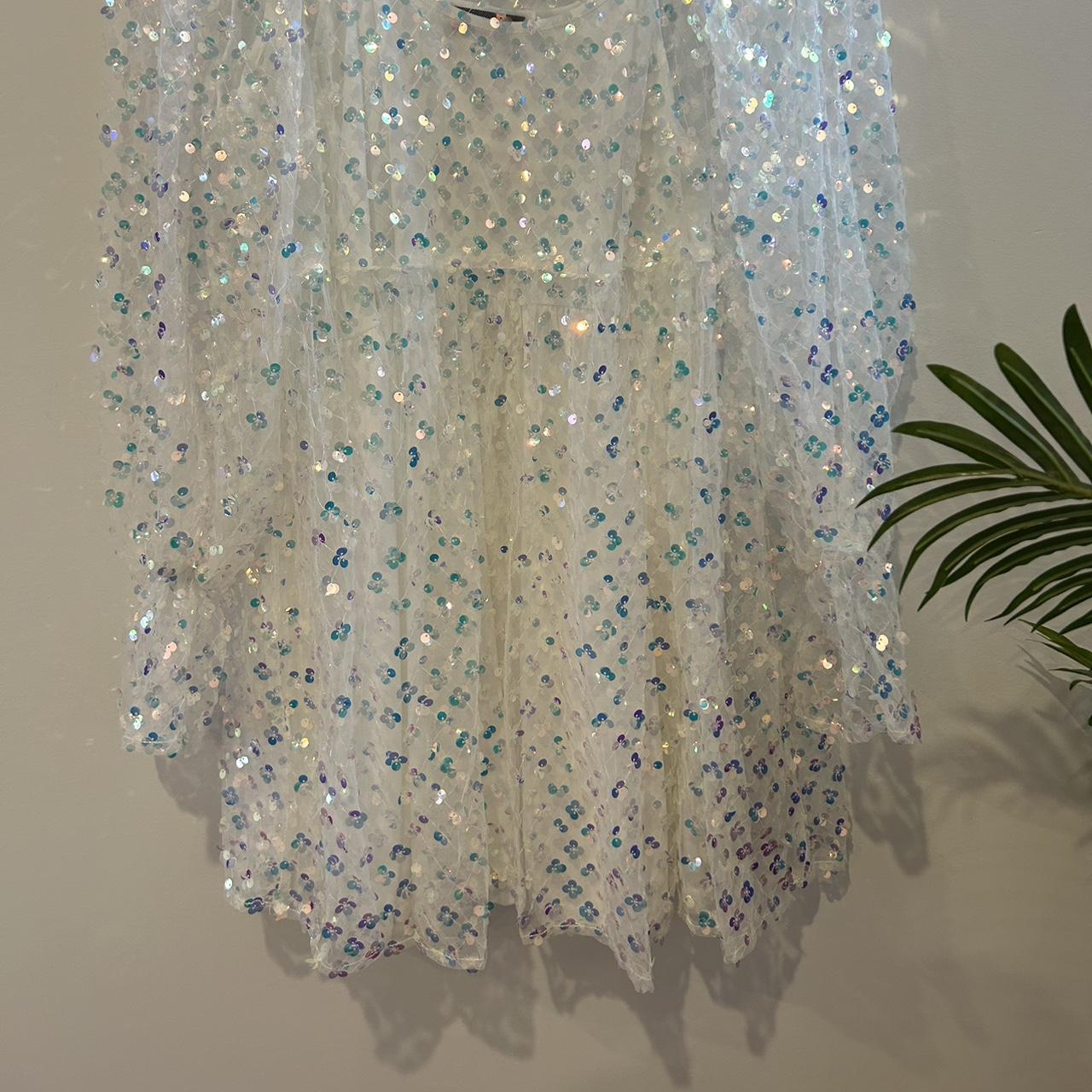 Premium Lorna Luxe White 'julietta' Beaded Sequin Smock Dress - China Dress