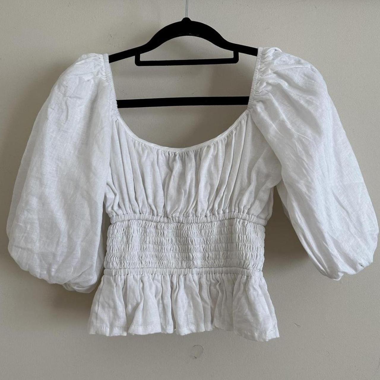 FAITHFULL THE BRAND KINSLEY TOP (WHITE) - 100%... - Depop