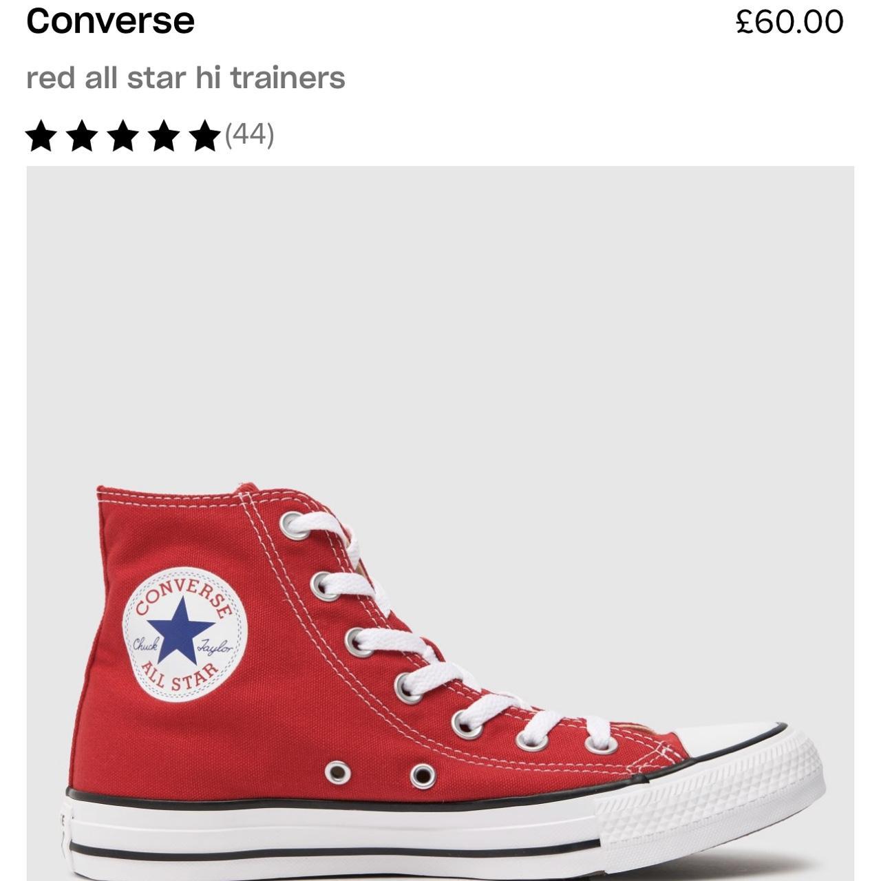 red converse size 5 womens