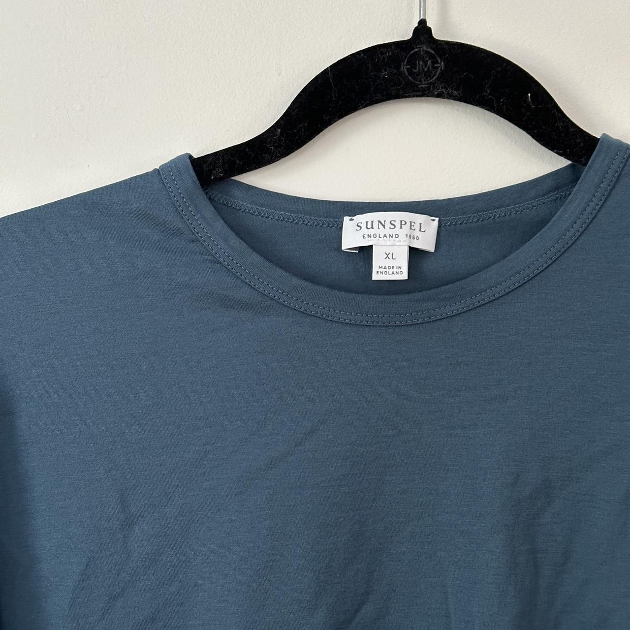 Sunspel Men's Blue T-shirt (2)