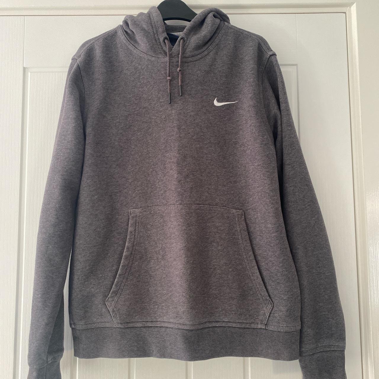 nike air hoodie grey and green