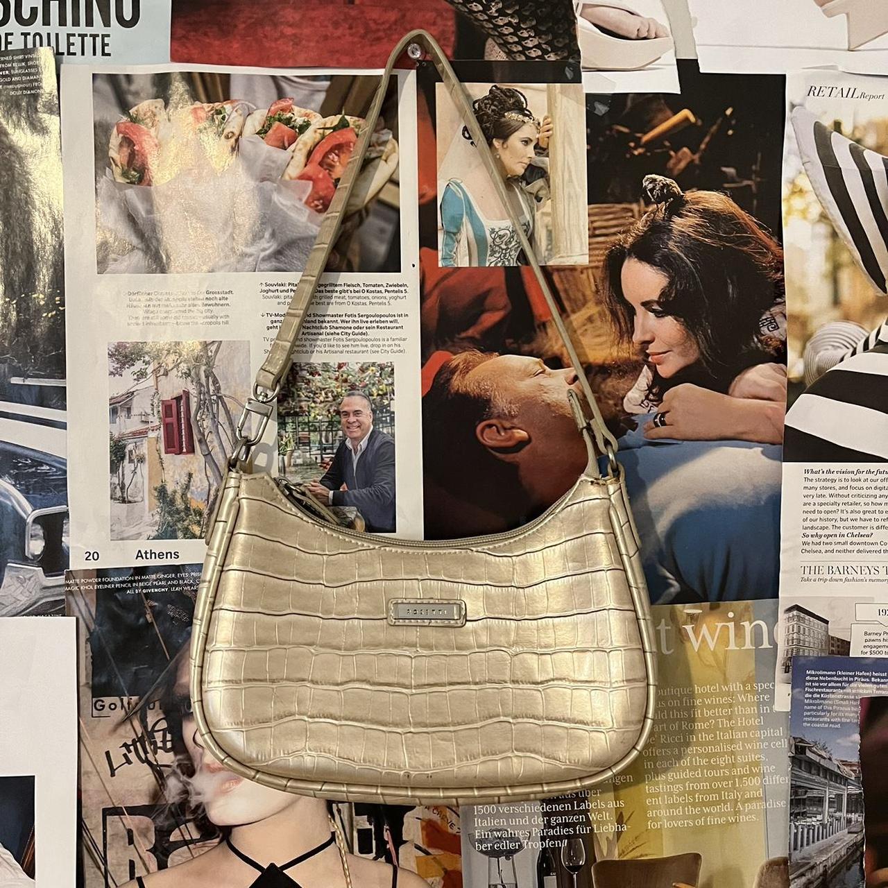 2000s Cream Shoulder Bag Condition: 7/10 needs to be... - Depop