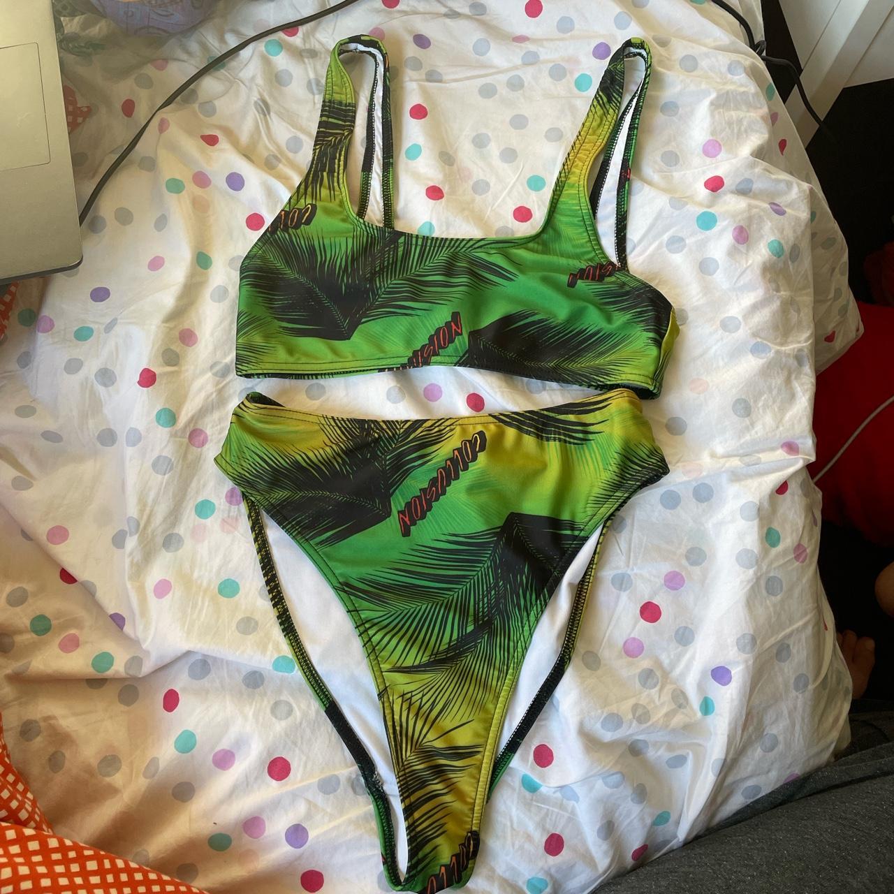 🌴 collusion bikini set 🌴 in perfect condition, worn... - Depop