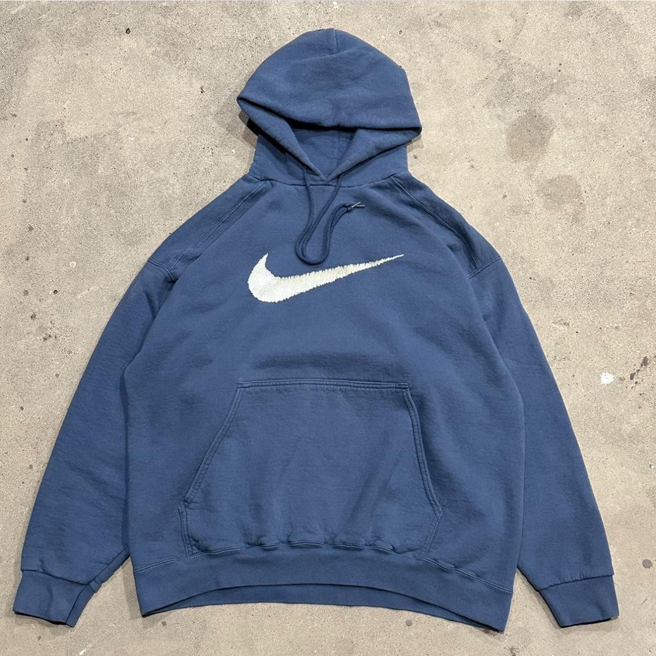 90s Nike Scribble logo hoodie Size large. Made in