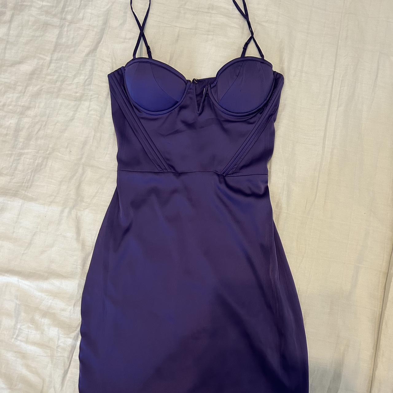 Oh Polly purple corset dress. Only worn once.... - Depop