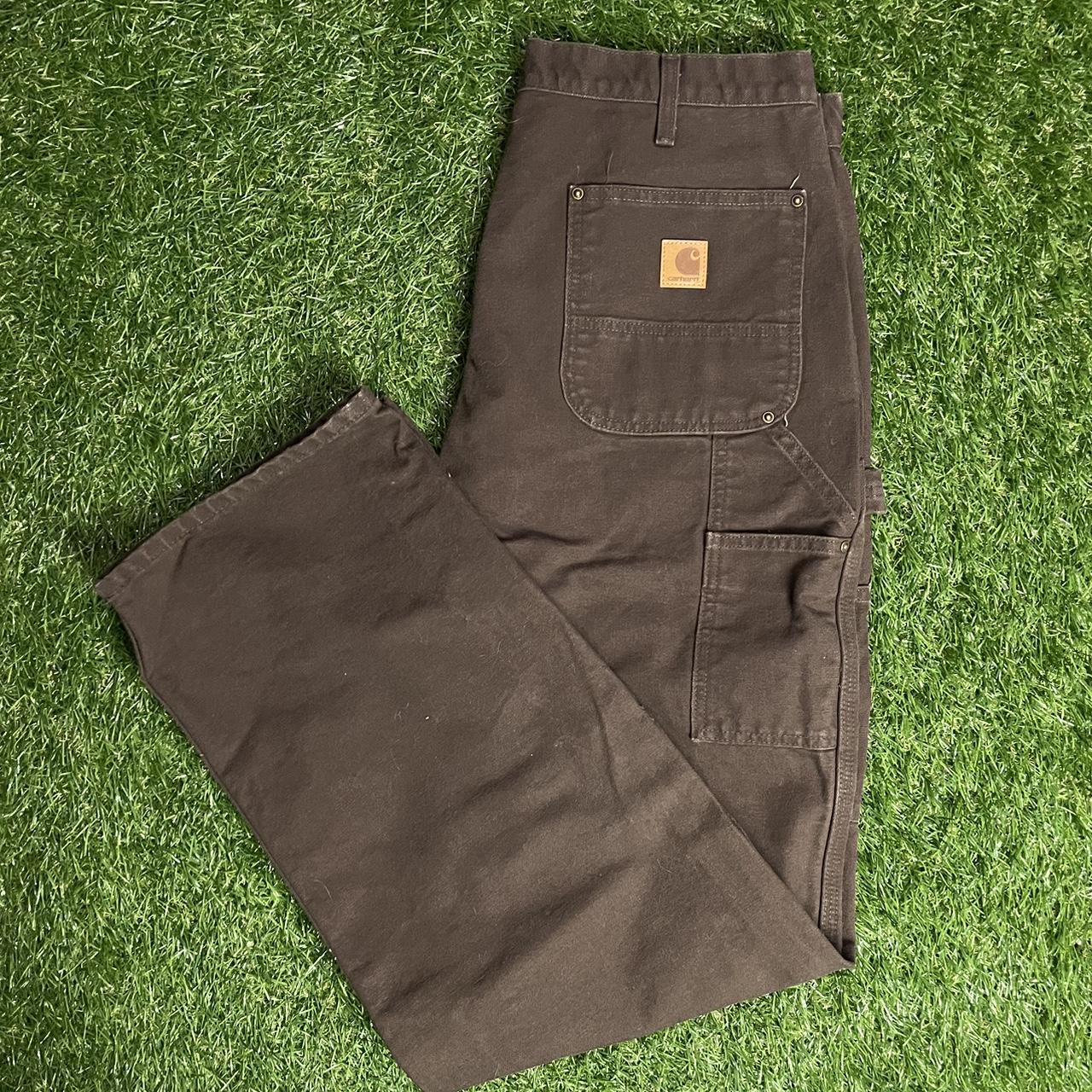 Vintage Brown Carhartt Double Knee Carpenter... - Depop