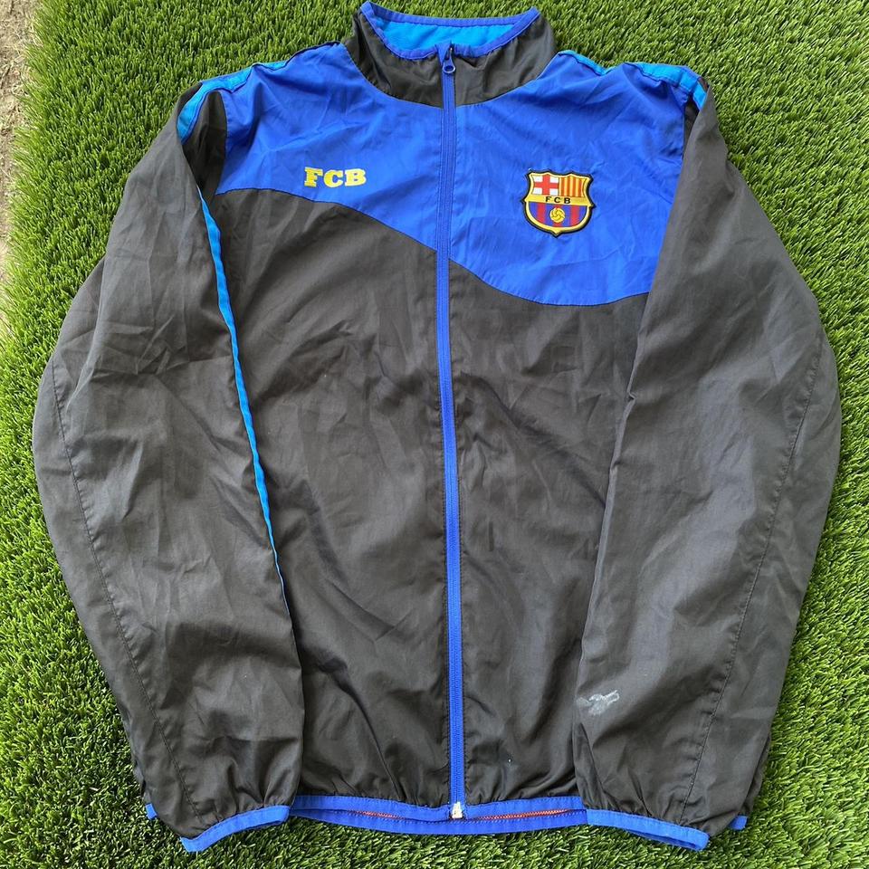 FCB Barcelona Soccer windbreaker jacket Size. Depop