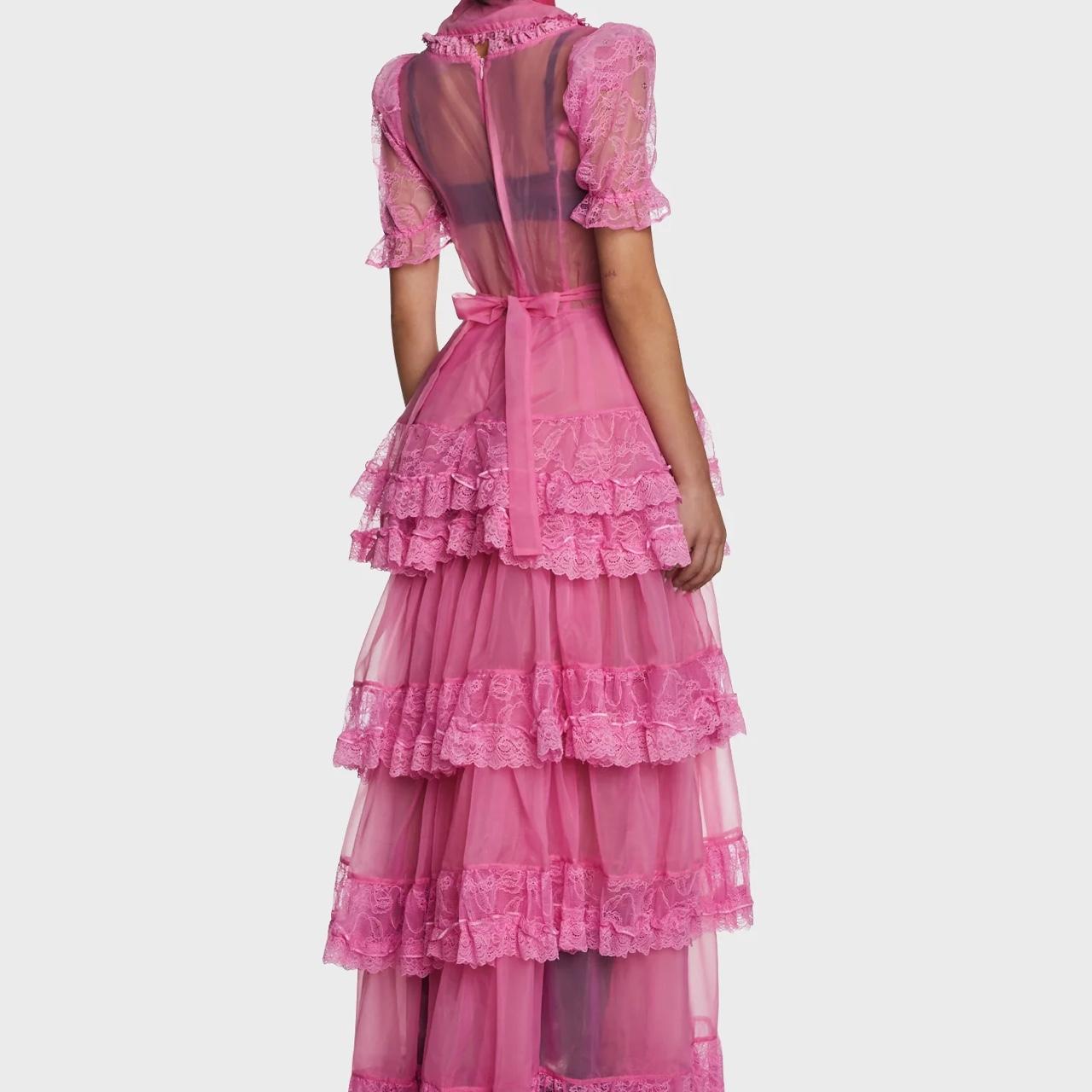 Dolls Kill Women's Pink Dress Depop