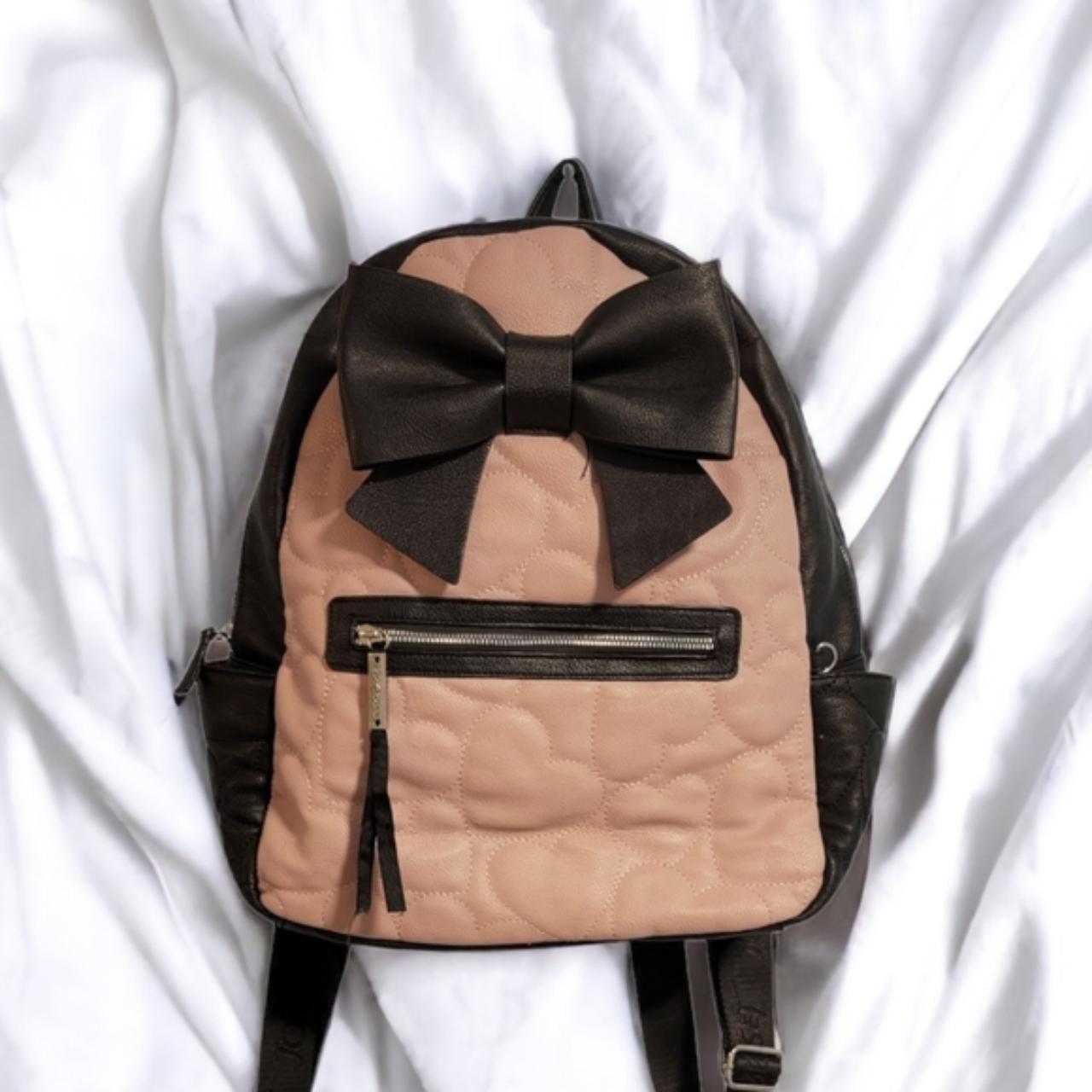 Betsey johnson discount backpack with bow