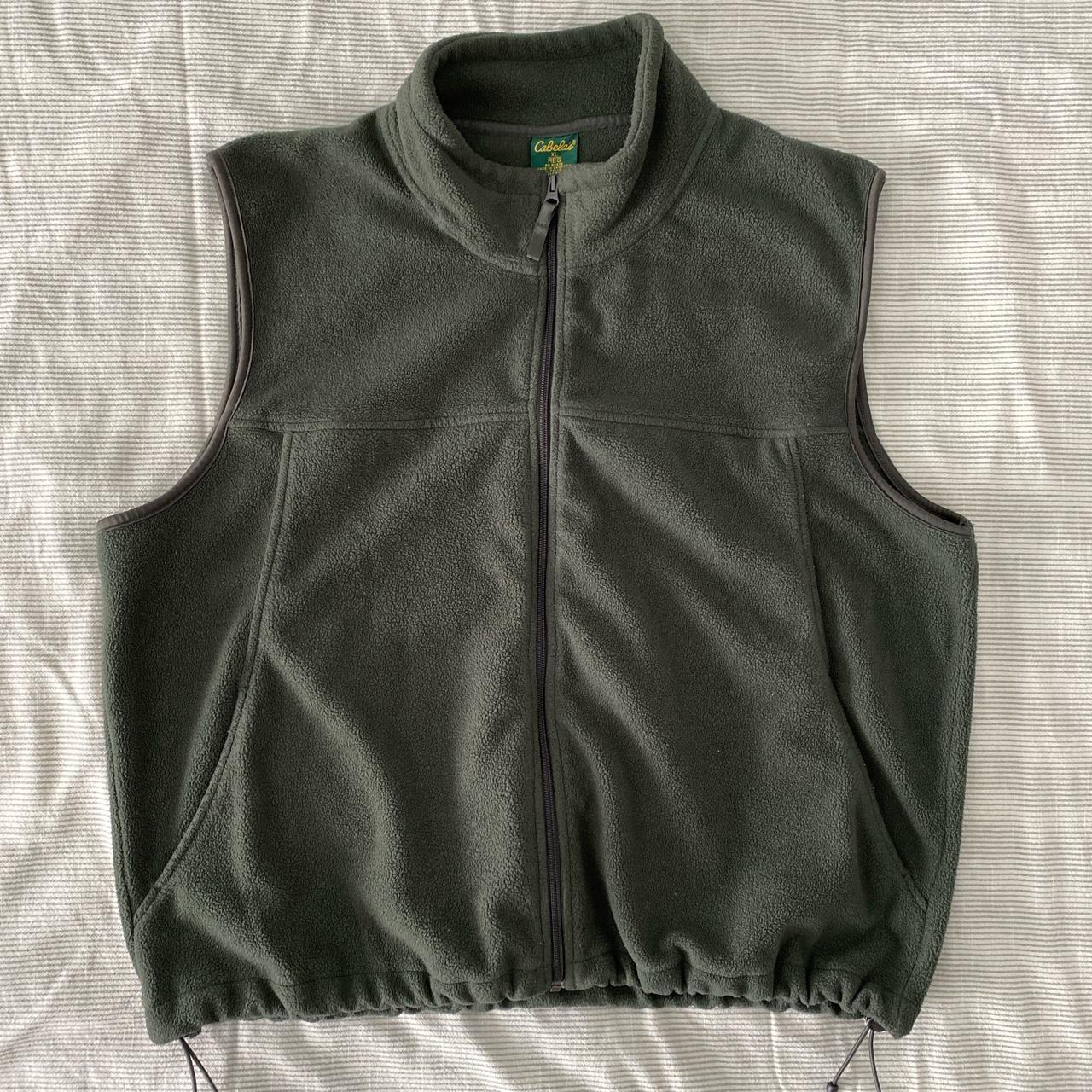 Vintage Cabela’s Fleece Zip-up Vest - Depop