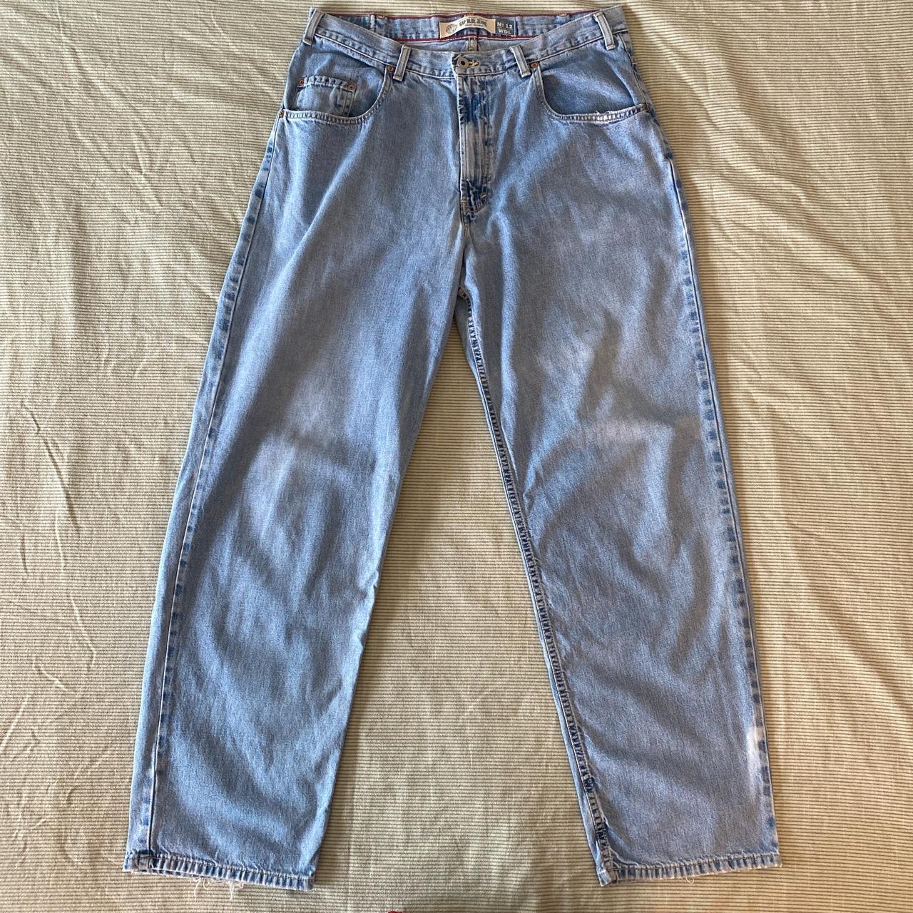Vintage Gap Wide-Leg Jeans Baggy Loose Fit 36x34 - Depop