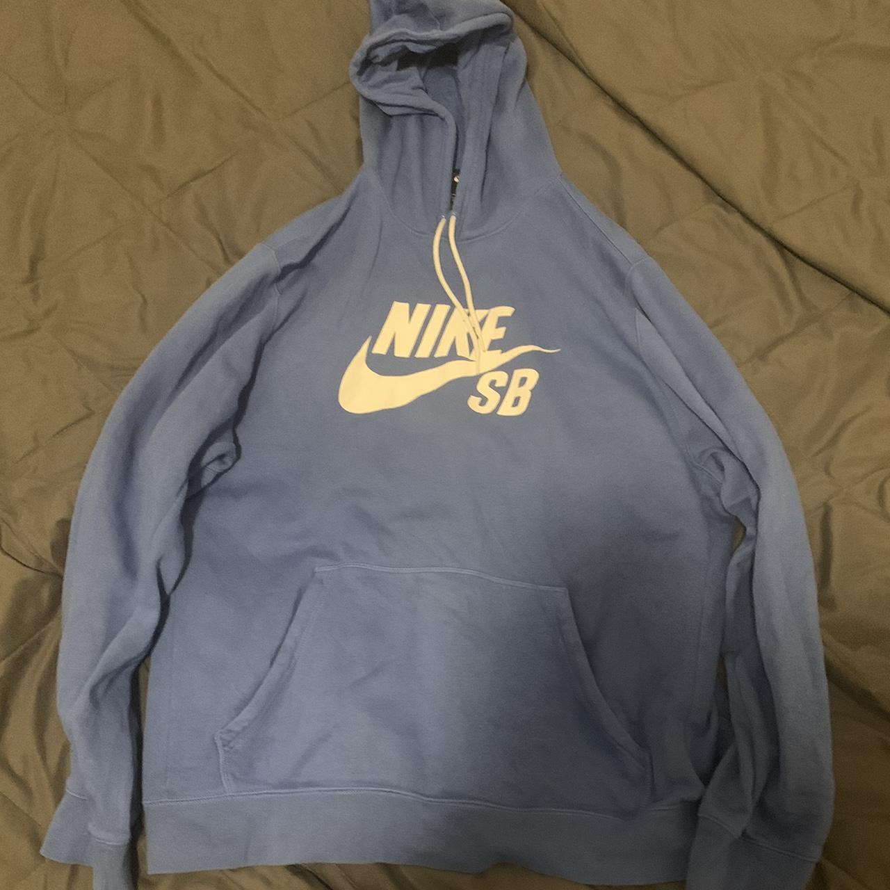 Light blue outlet nike sb hoodie