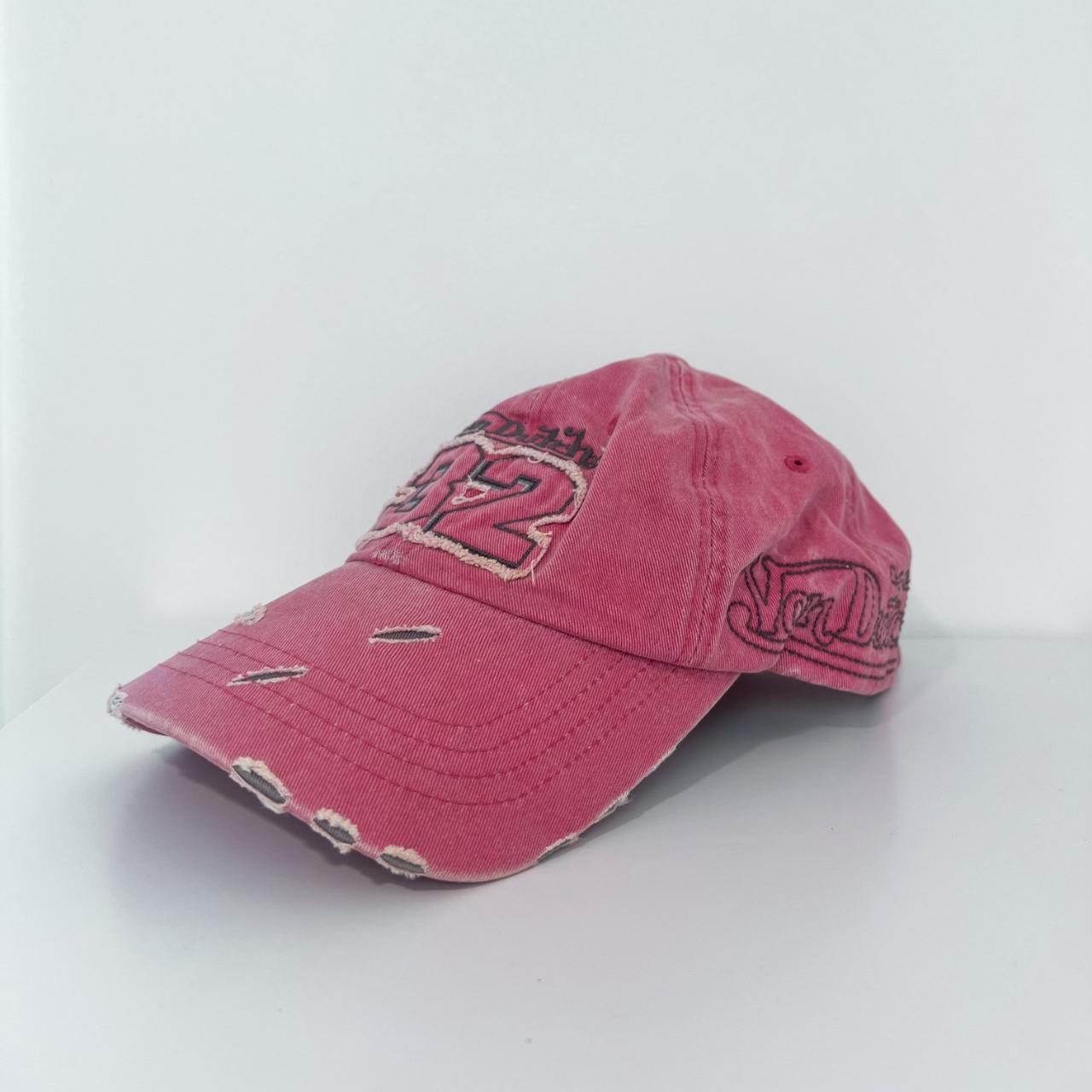 Pink Distressed Von Dutch Cap ♡ 10% off on my... - Depop