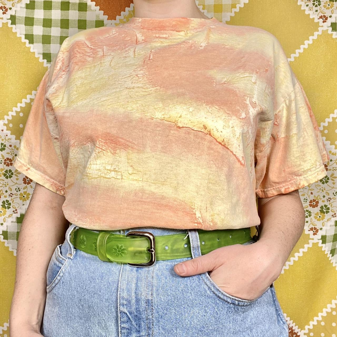 Vintage 90s orange & yellow Time 2 Celebrate tie dye... Depop