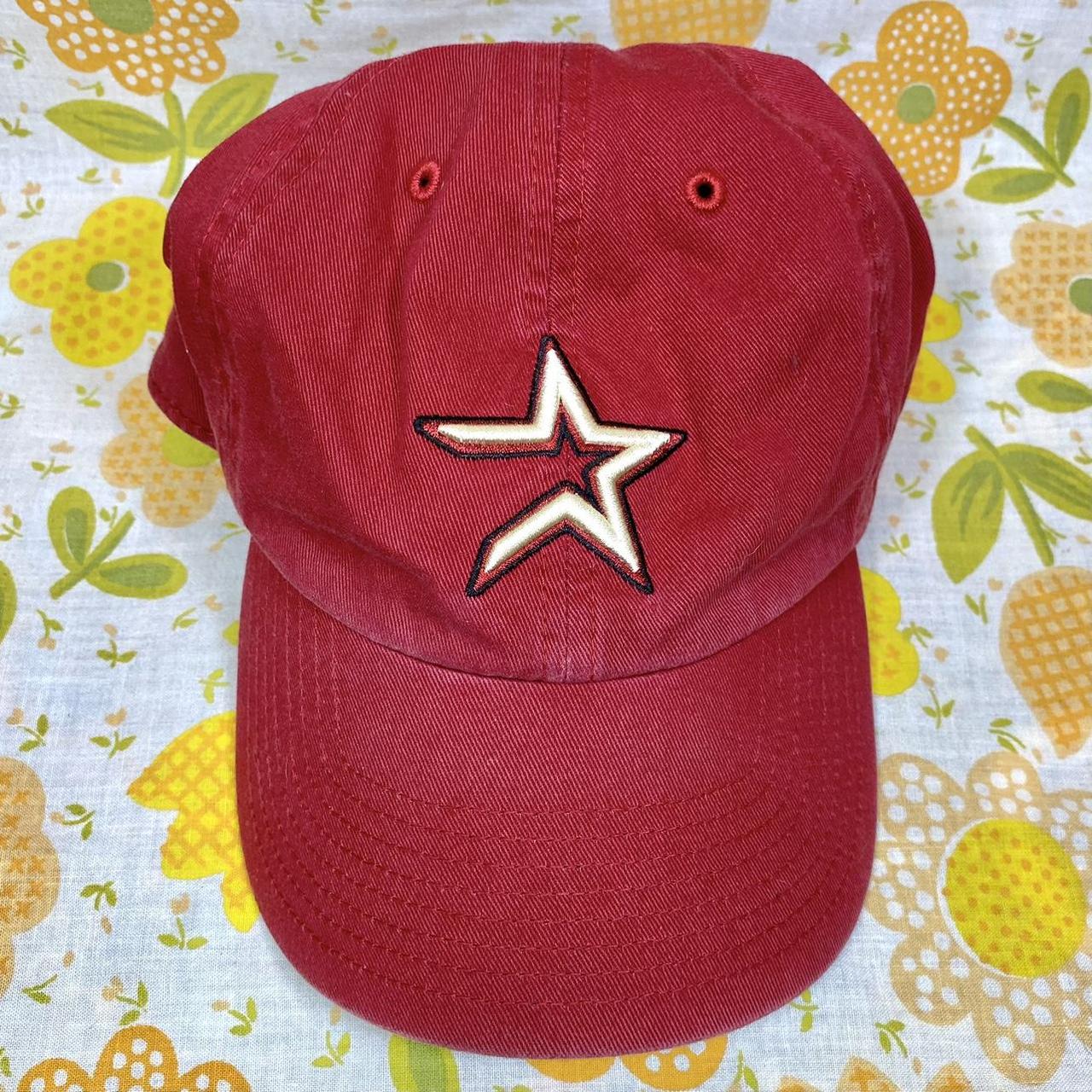 Houston Astros Hat simple red and black astros hat - Depop