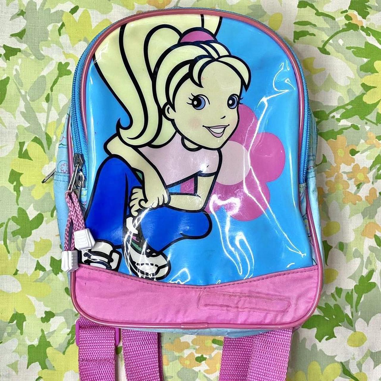 Vintage '03 blue & pink Polly Pocket shops backpack