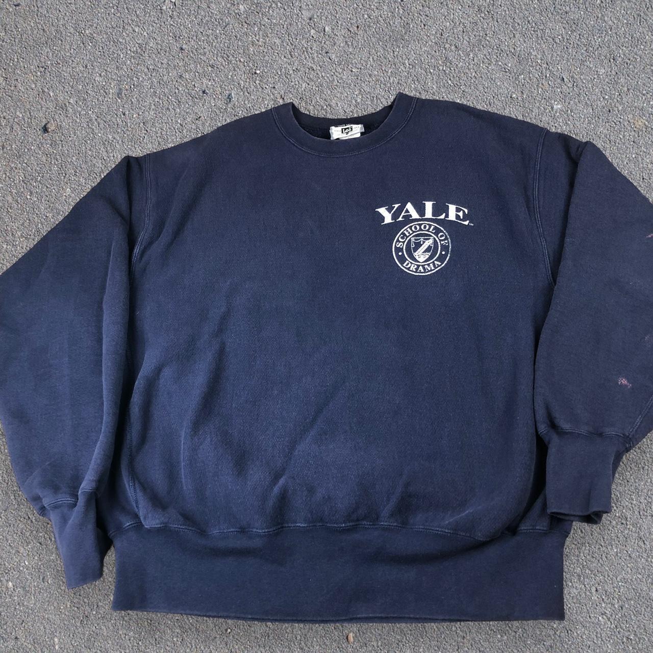 Vintage 90s YALE University Crewneck Sweatshirt Big Logo YALE 