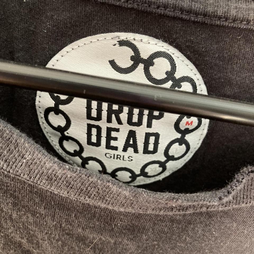 Drop dead DD red striped hoodie like new Size | Depop