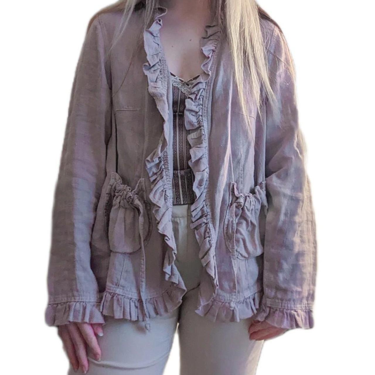 dusty pink denim shirt
