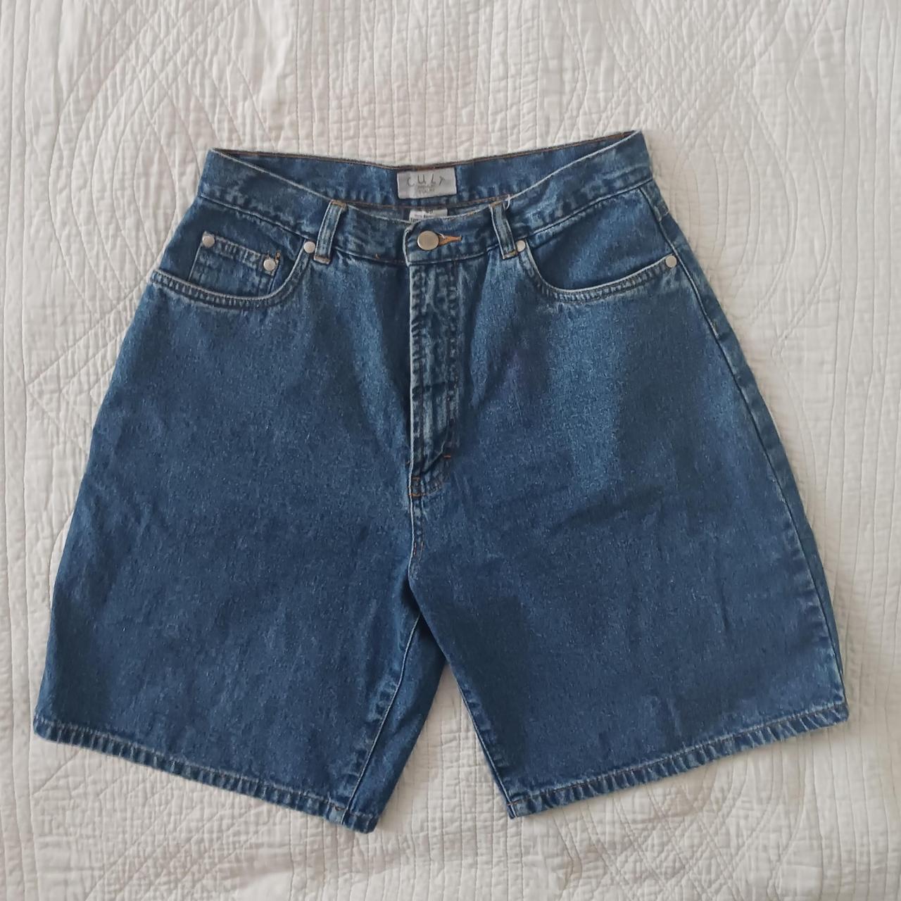 Really cute vintage denim long shorts. Great... - Depop