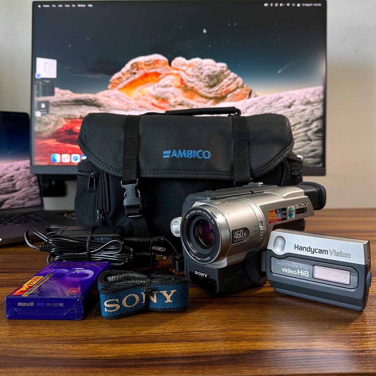 Vintage Y2k Sony Handycam HI8 CCDTRV308 Camcorder... Depop