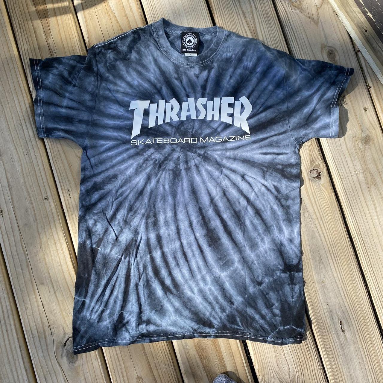 thrasher tie dye shirt