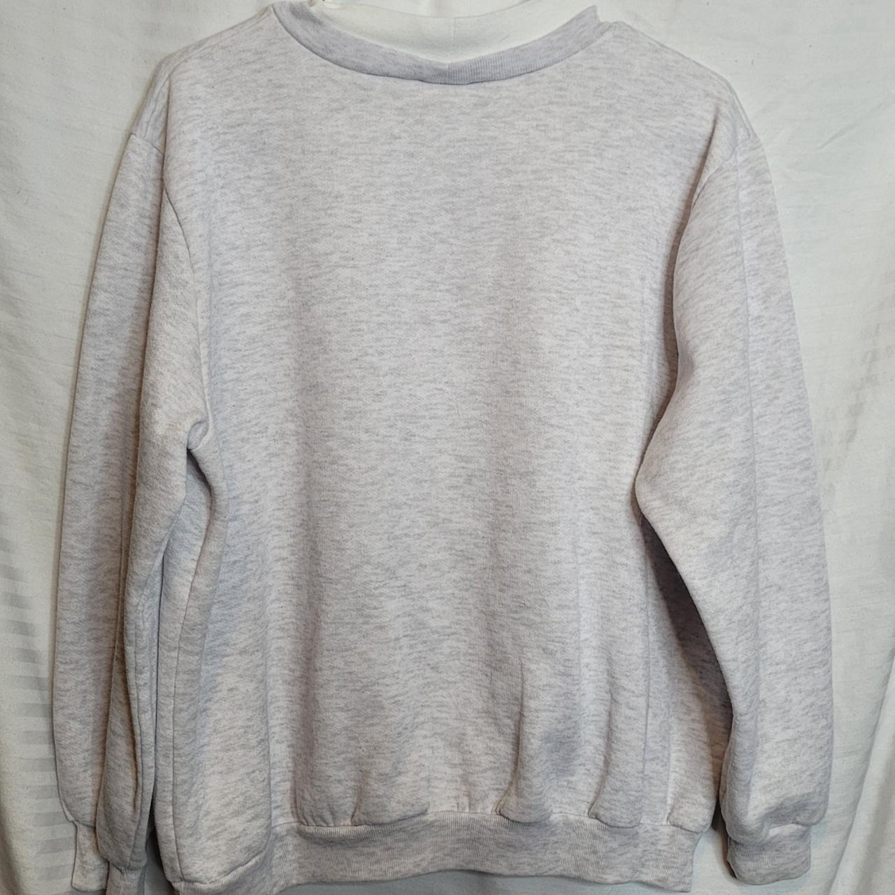 Blair Women's Grey and Blue Sweatshirt | Depop