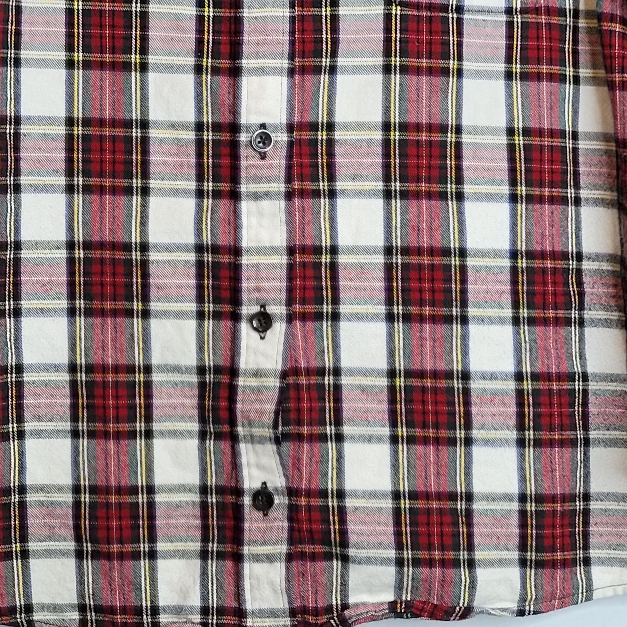 LL Bean Flannel Shirt Women Petite Large Shoulders... - Depop