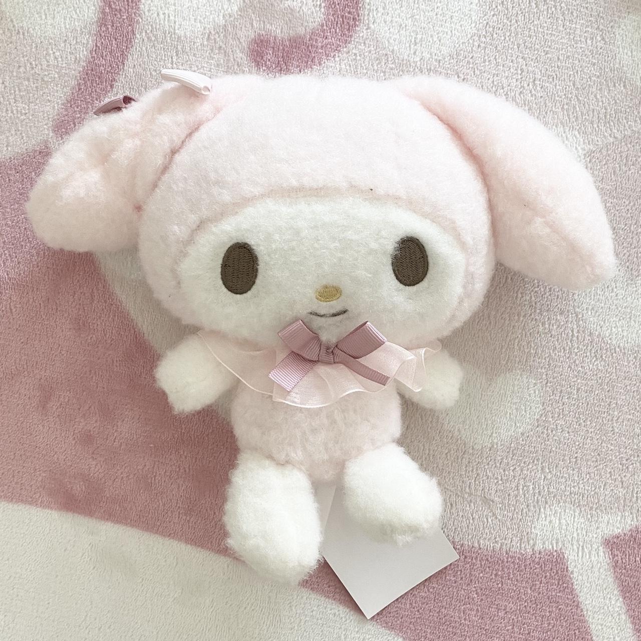 NWT fuzzy mymelody plush! dainty little bows on her... - Depop