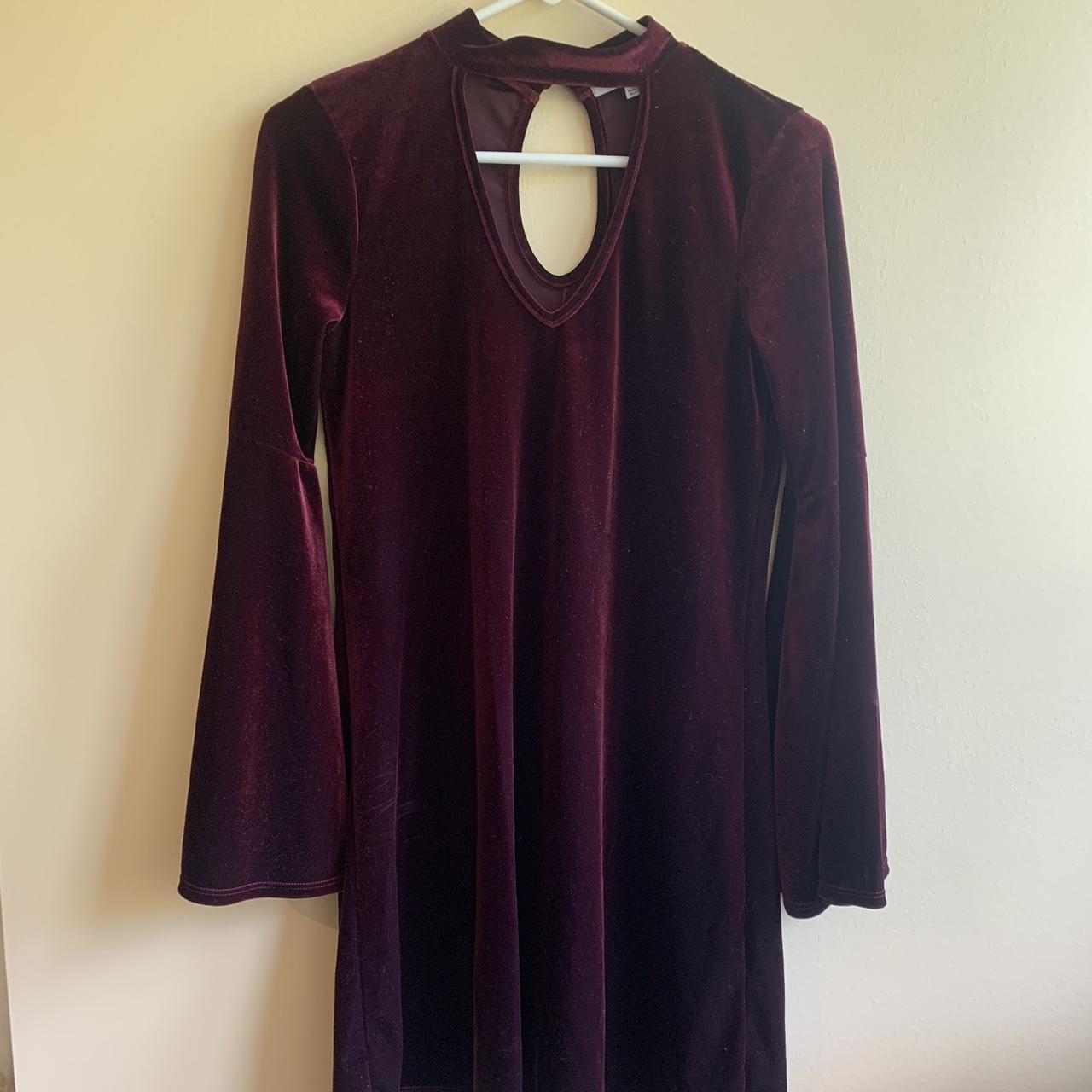 Women's Burgundy and Purple Dress | Depop