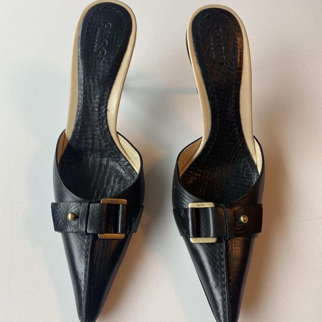 vintage gucci kitten heels 🖤 -size: 4 🧸 - Gucci... - Depop