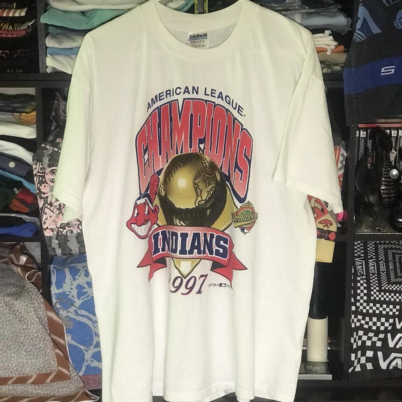 Vintage Cleveland Indians American League Champions-Shirt Size XL