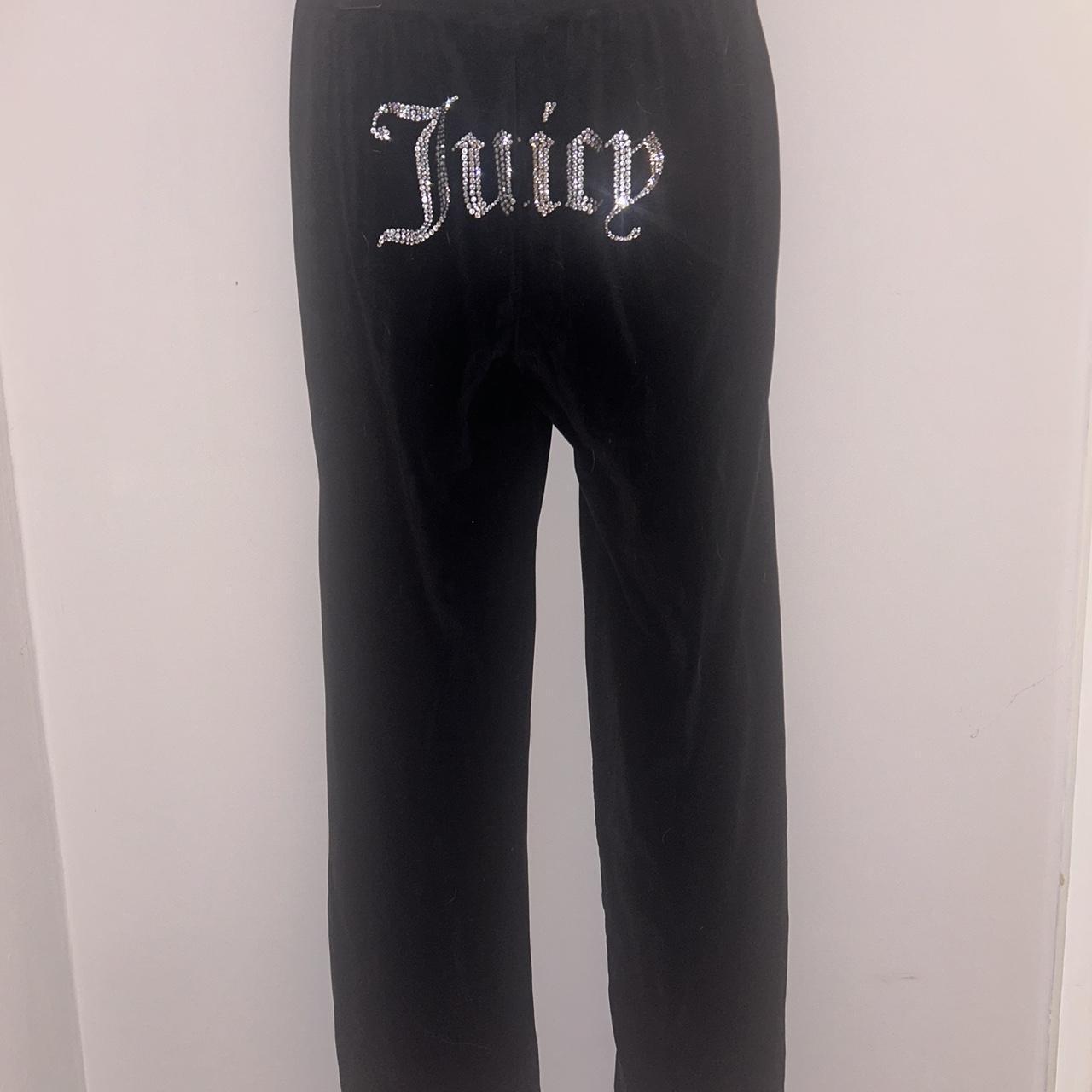 JUICY COUTURE Diamante Logo Velour Joggers