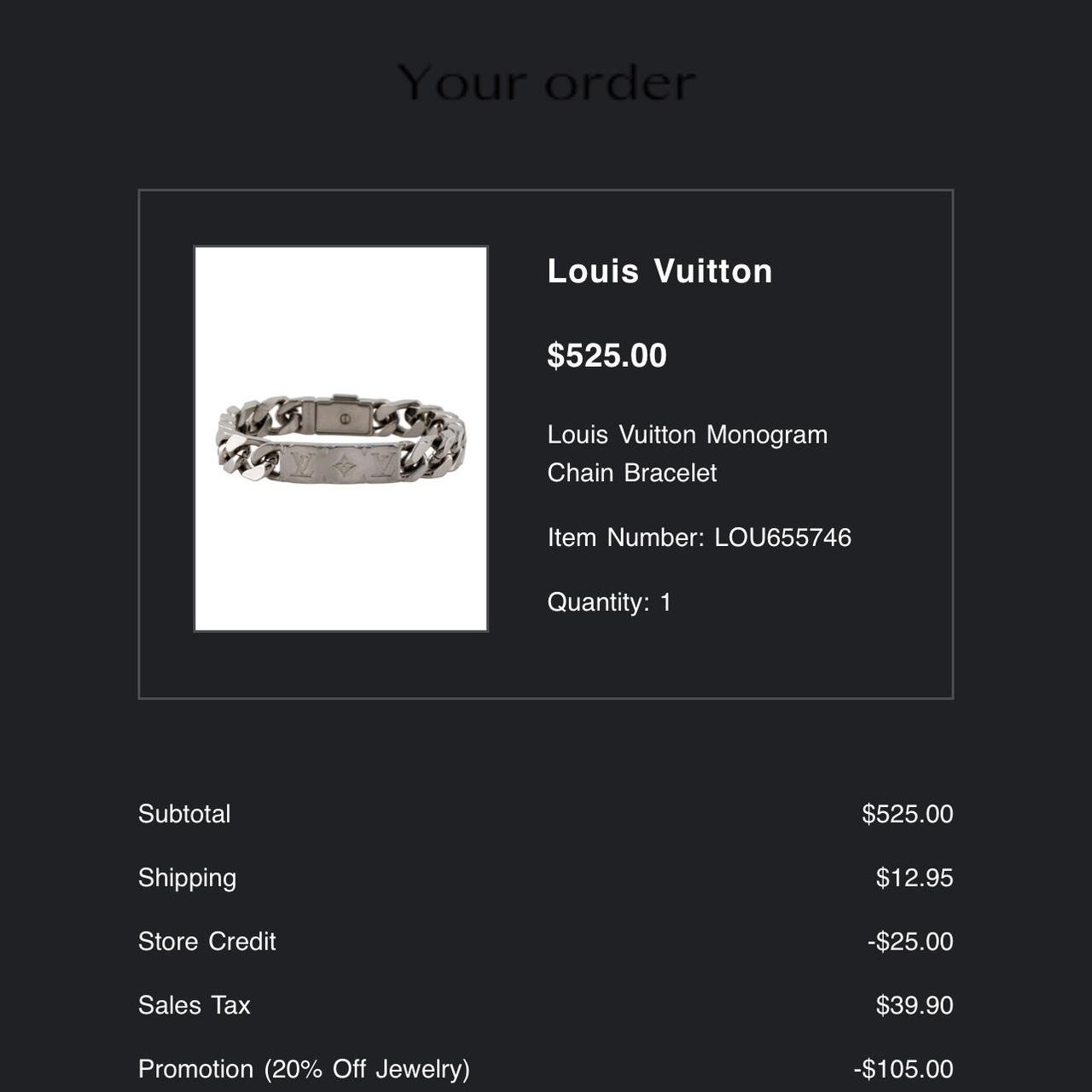 Louis Vuitton Digit bracelet Great condition RRP - Depop