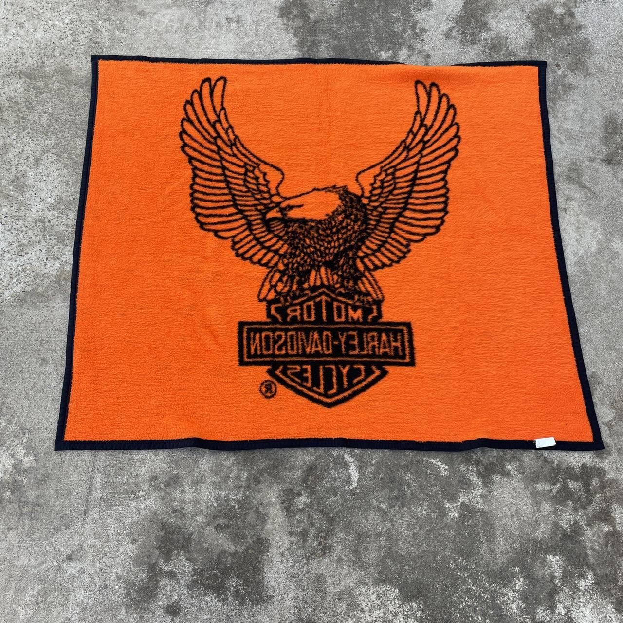 Vintage 90’s Harley Davidson Blanket Amazing item... Depop