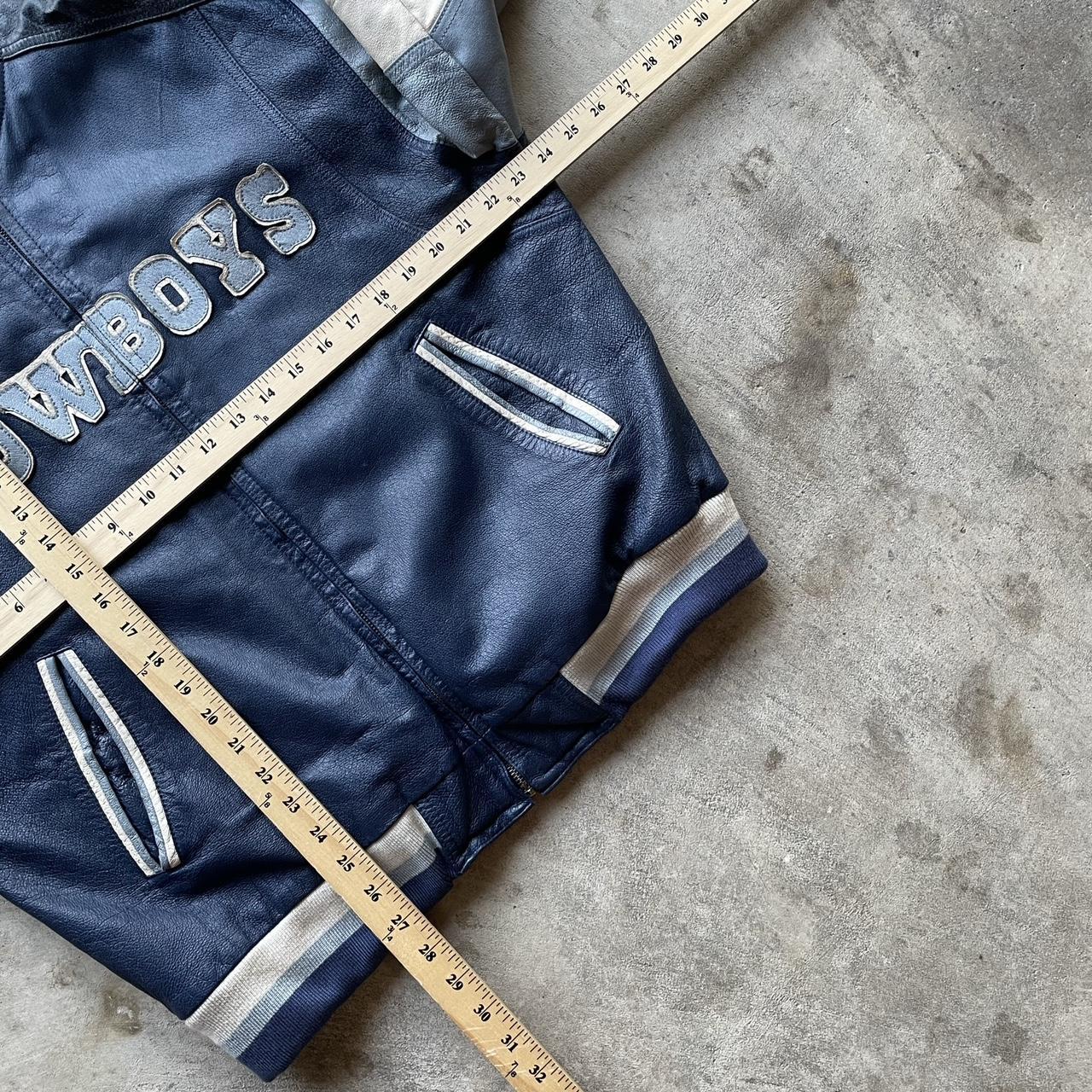 Vintage Dallas Cowboys NFL Leather Jacket Size 2x - Depop