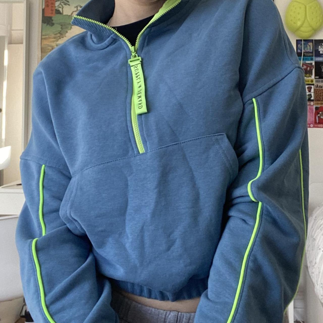 Supply & Demand quarter zip cropped sweatshirt ⚡️ -... - Depop