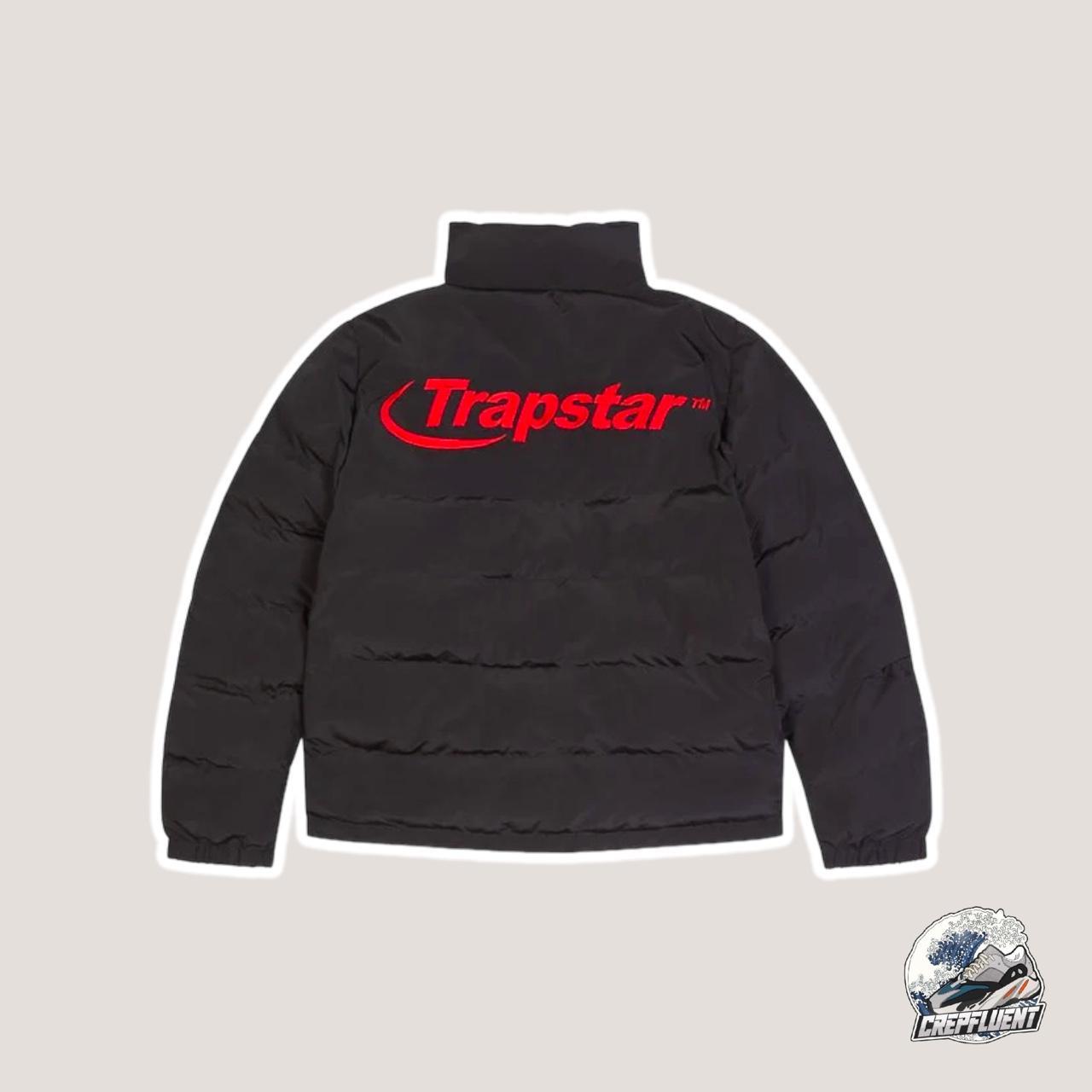 Trapstar Men's Black and Red Jacket Depop