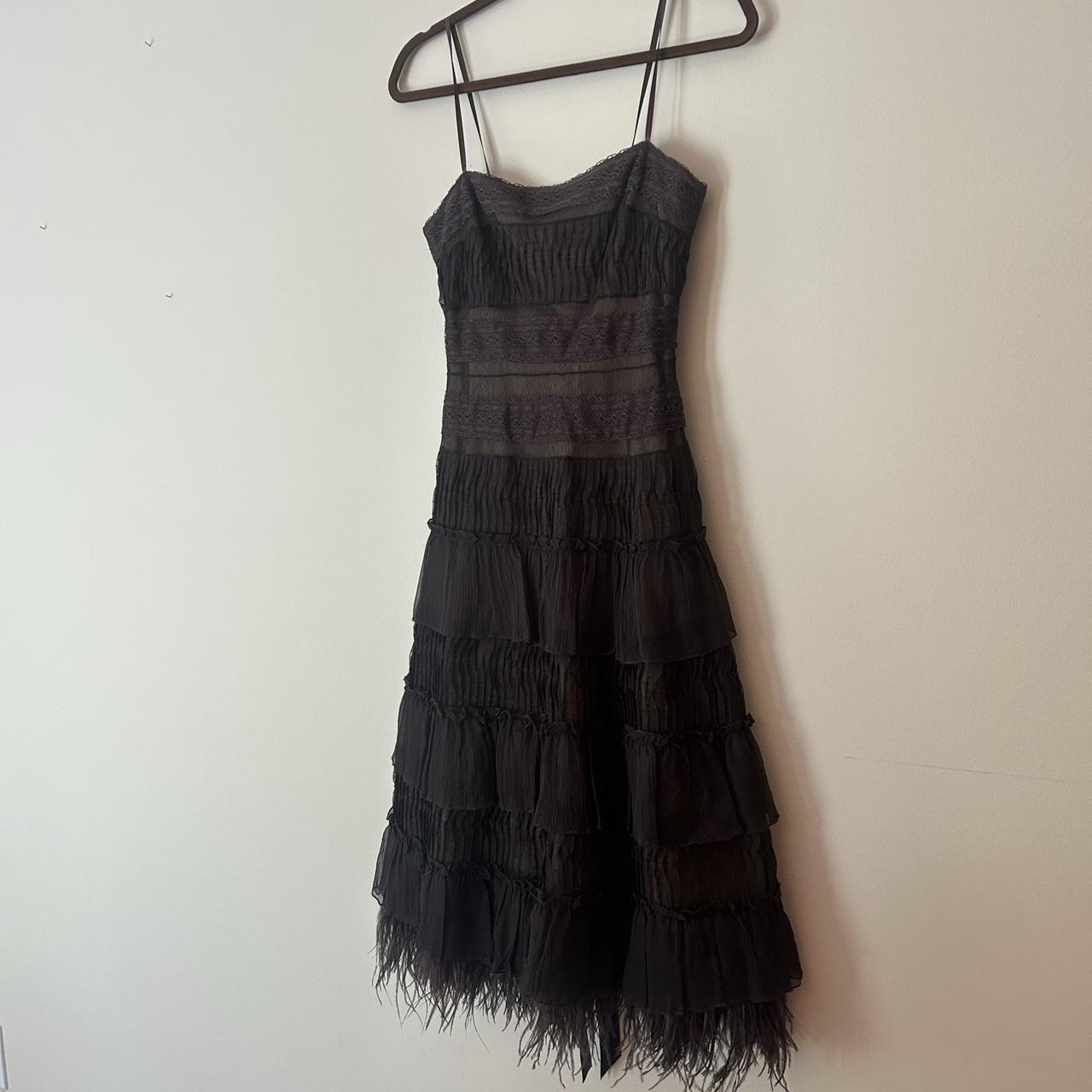 Bcbg feather dress best sale