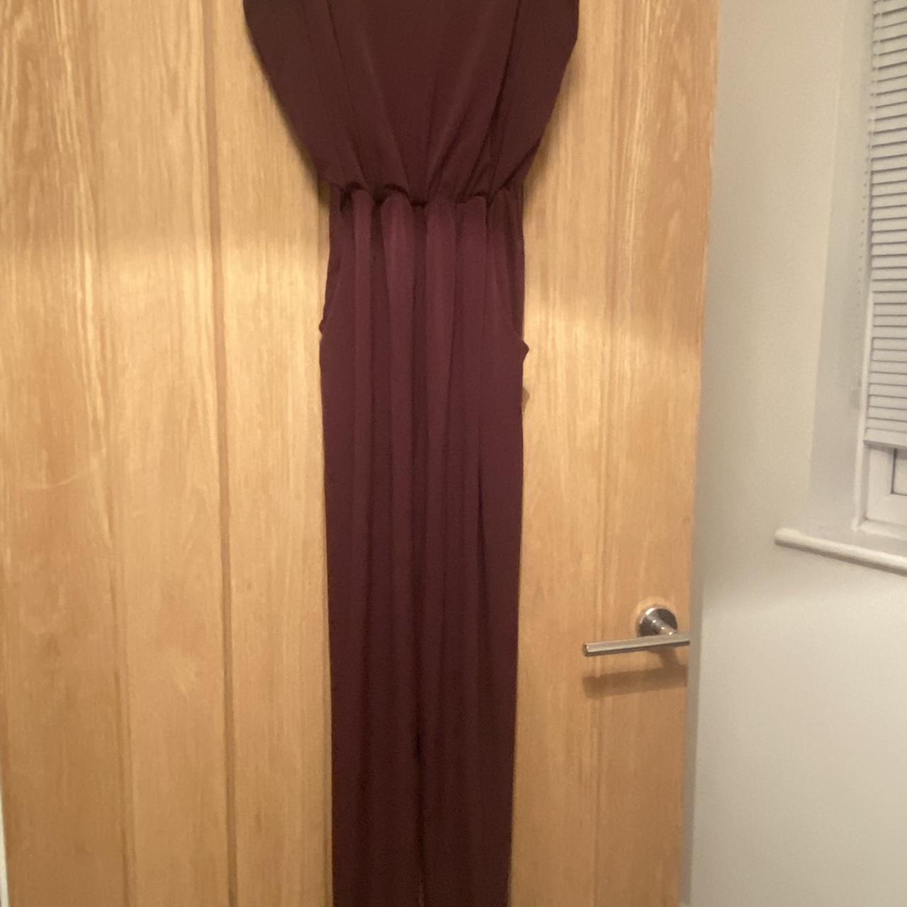 Matalan Burgundy Jumpsuit UK 10. Very good... Depop