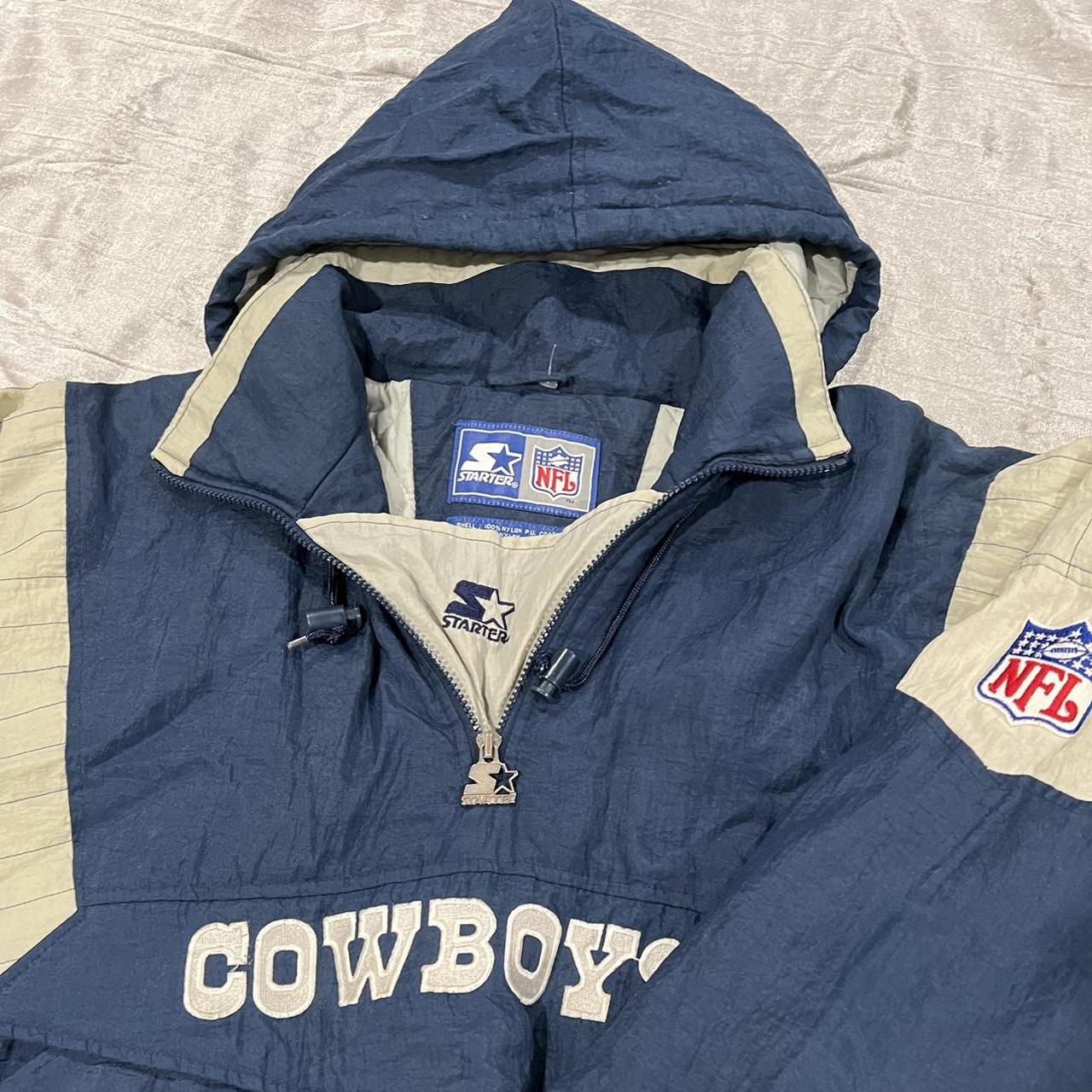 90's Dallas Cowboys NFL Starter Pullover Coat, - Depop